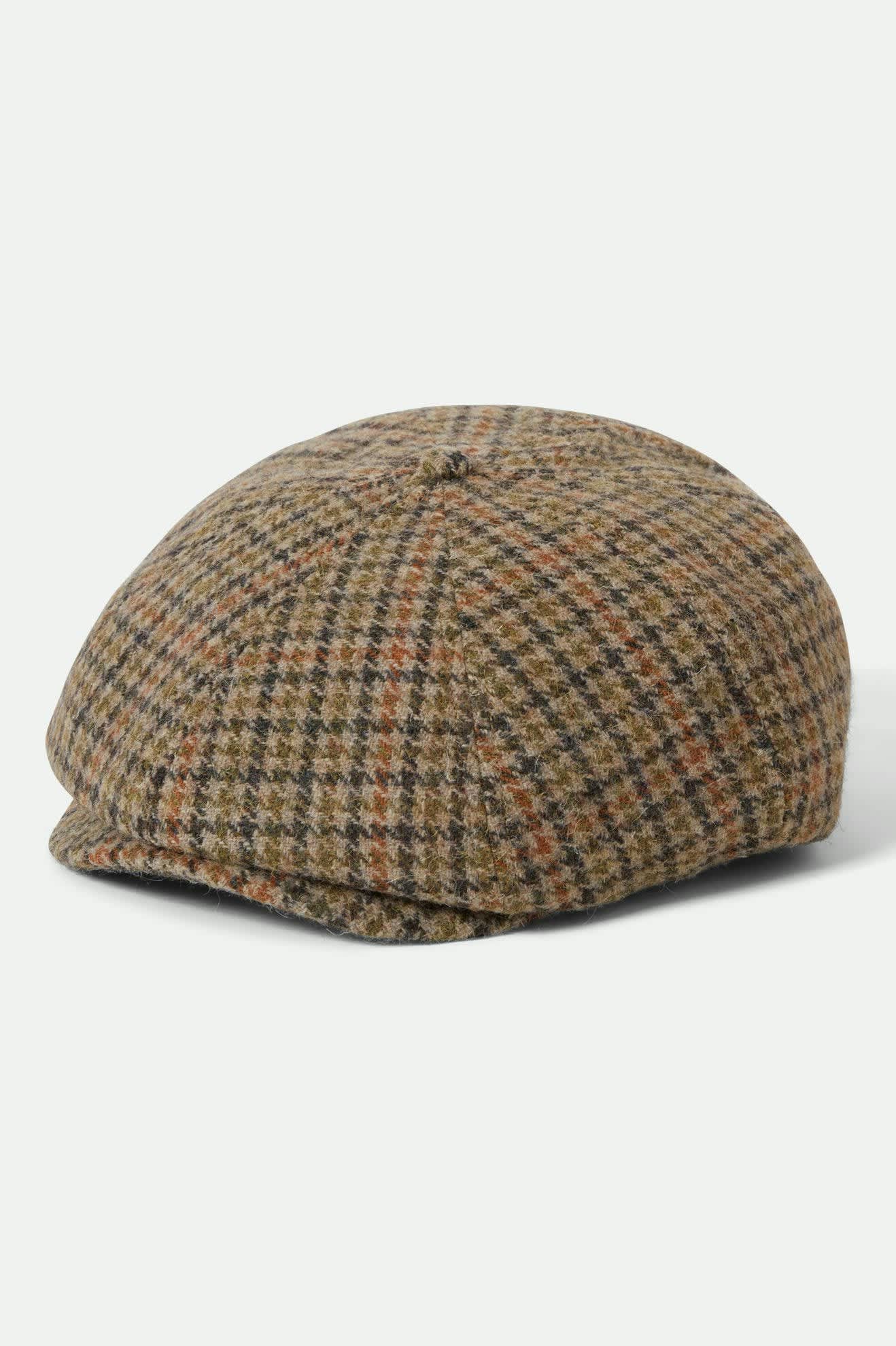 Brood Newsboy Cap - Oatmeal/Charcoal Houndstooth
