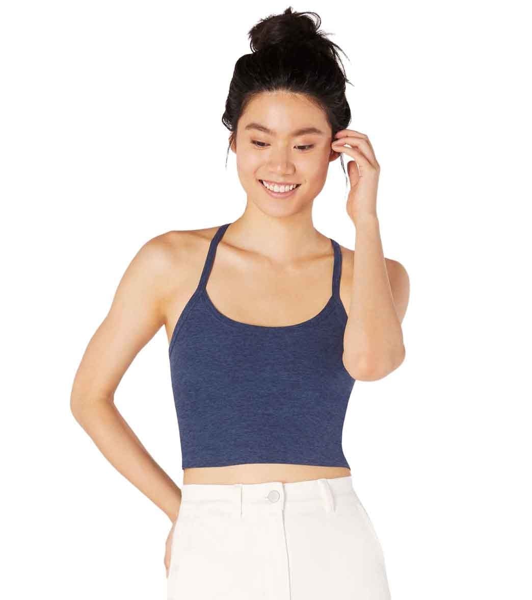 Beyond Yoga Spacedye Slim Racerback Cropped Tank Insignia Navy