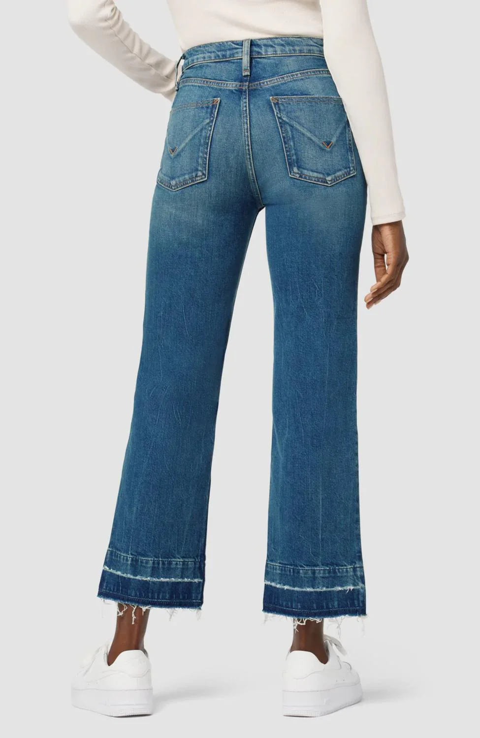 Remi High-Rise Straight Ankle Jeans In Moon Wash