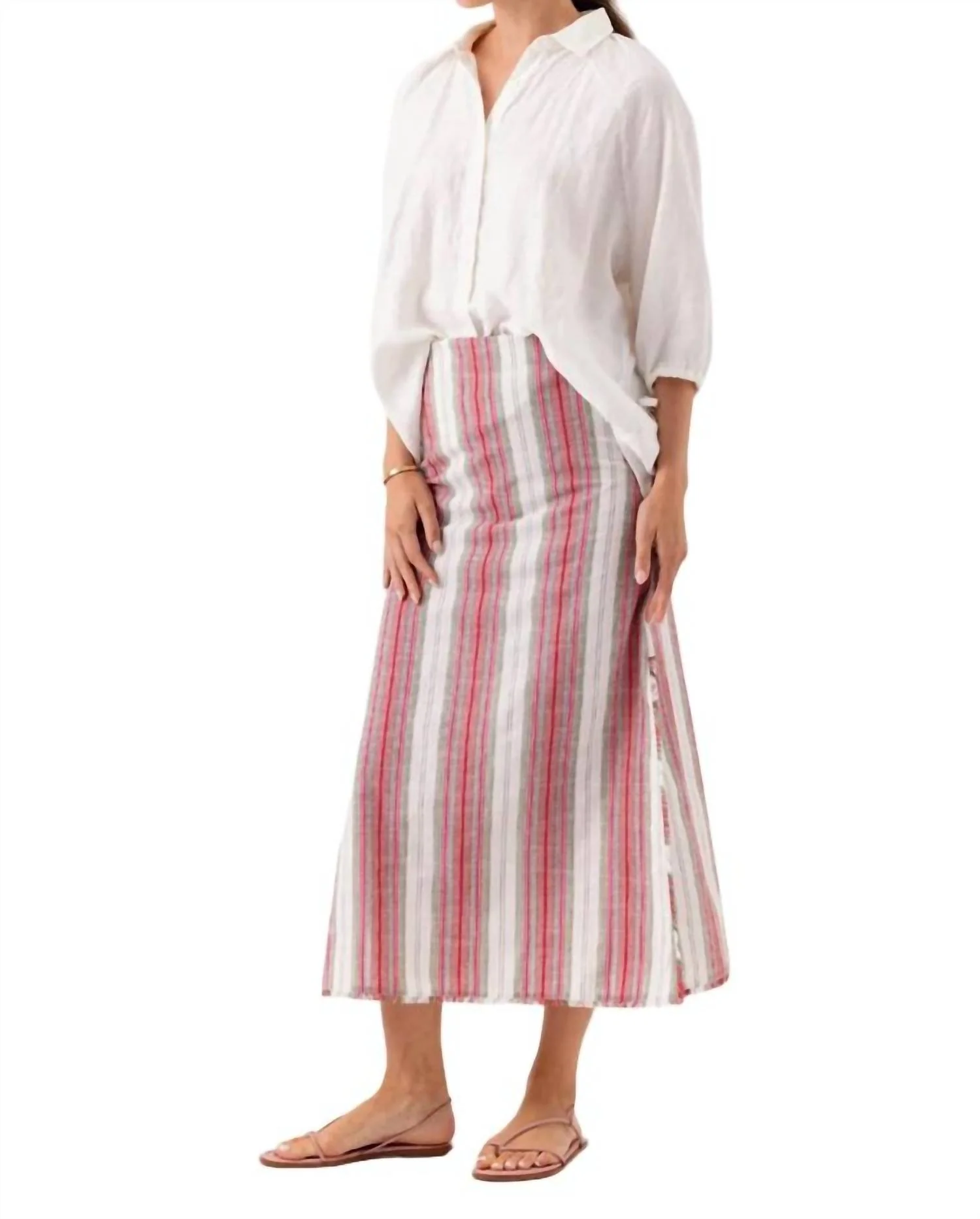 Louie Skirt In Sunshade Stripe