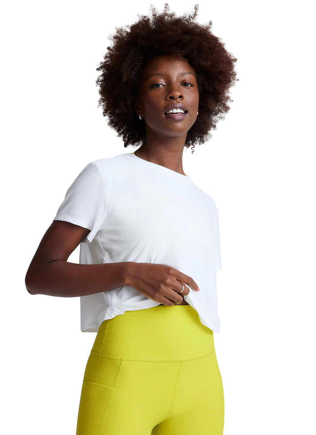 Beyond Yoga Featherweight Supreme Cropped Tee