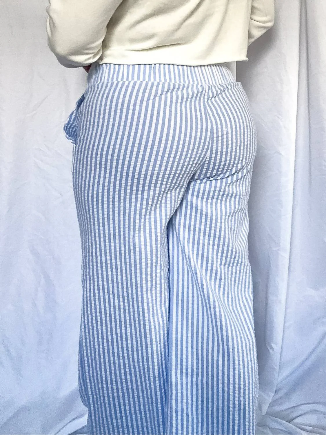 Harbor Breeze Double Banded Boxer Pants In Blue