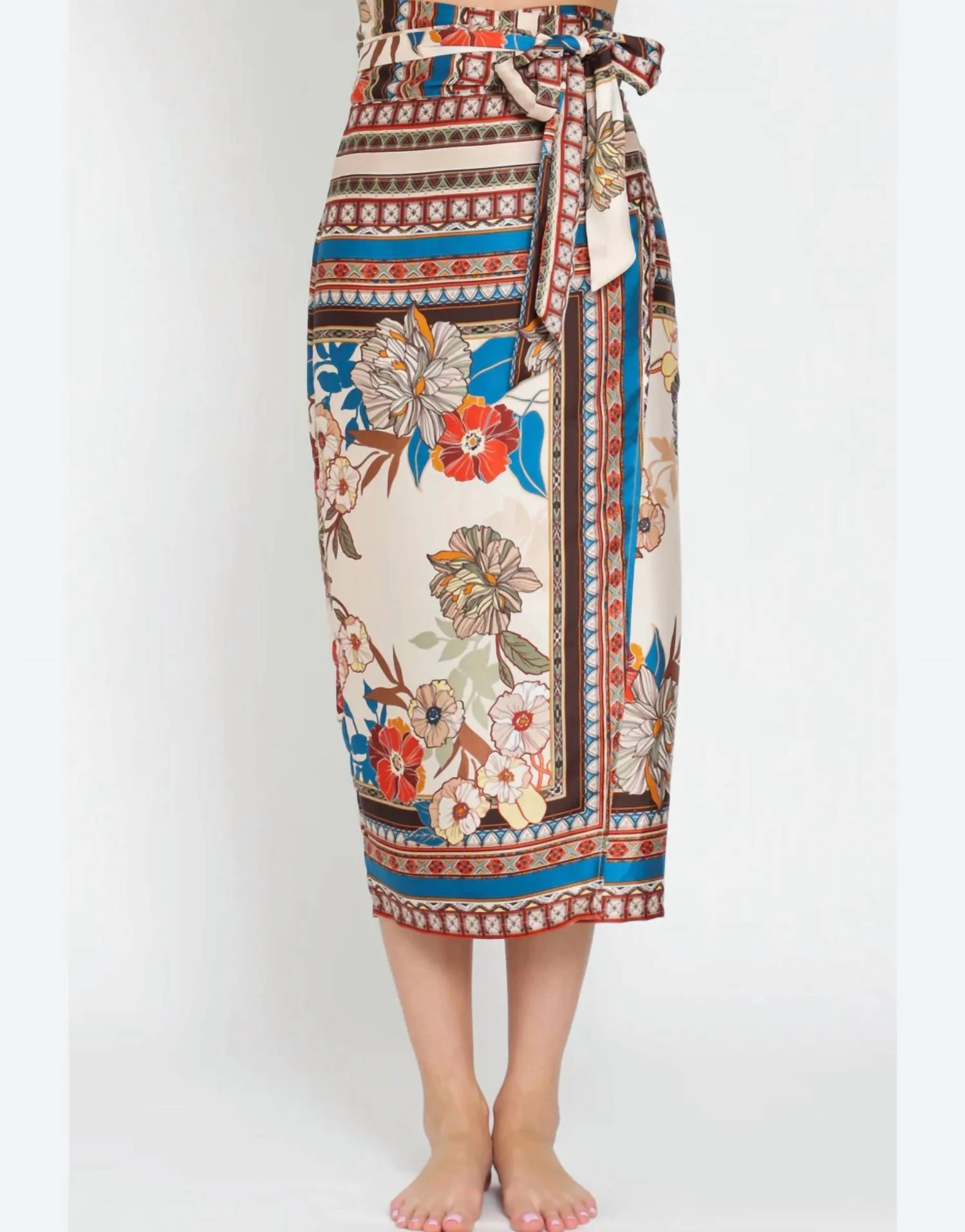 Wrap It Up Skirt In Multi