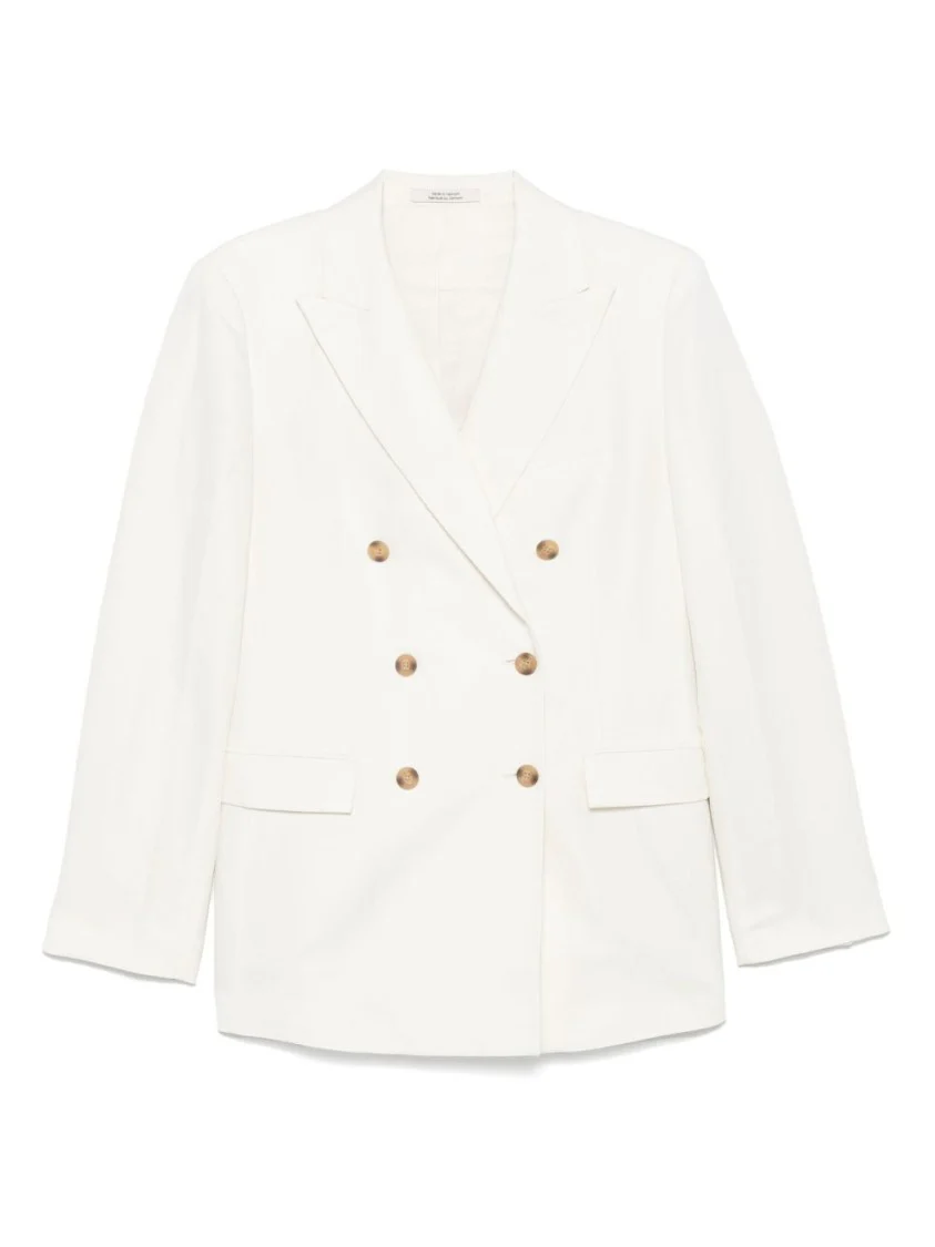 Tech Texture Waistcoat With Peak Lapels And Flap Pockets