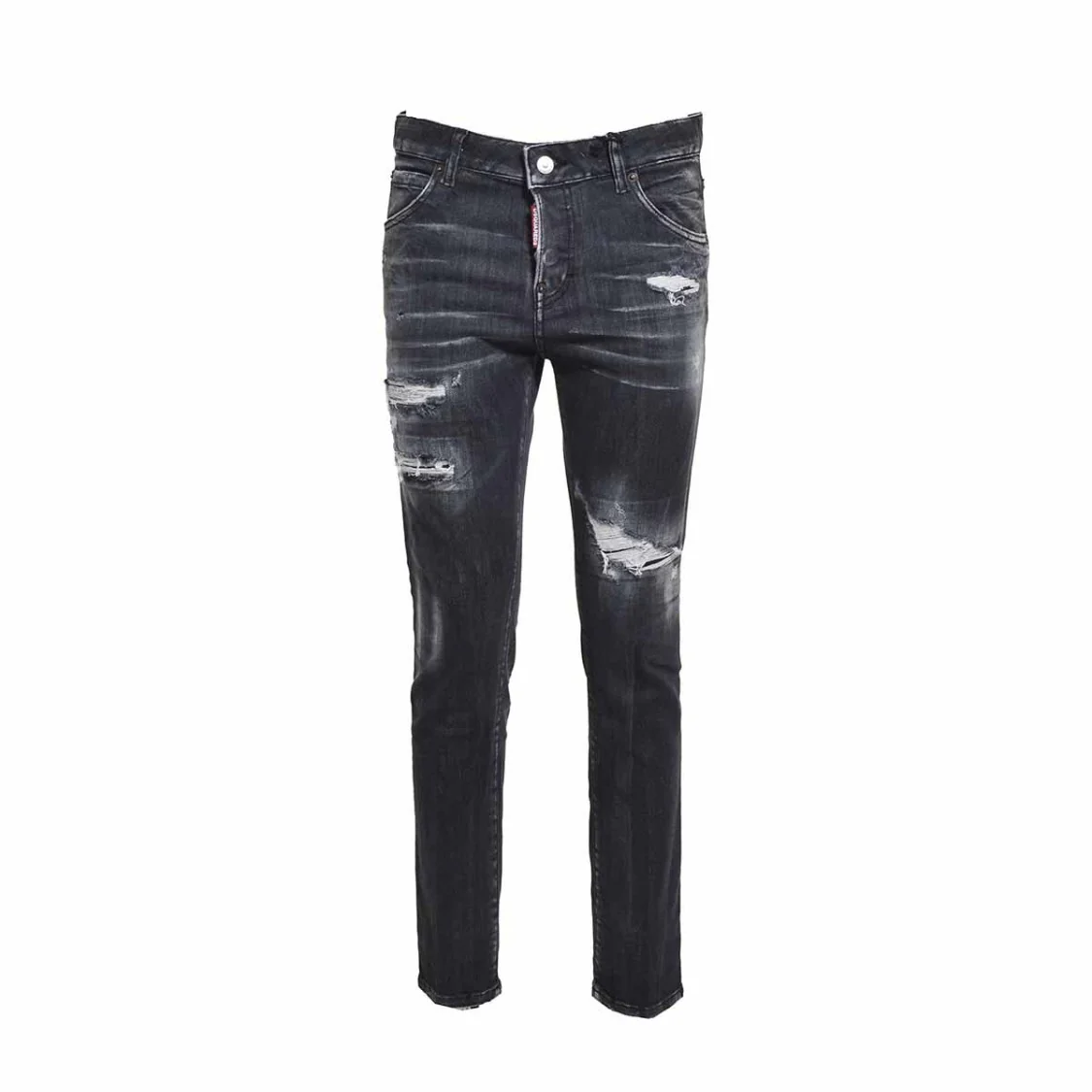 Vintage Effect Black Cool Girl Jeans
