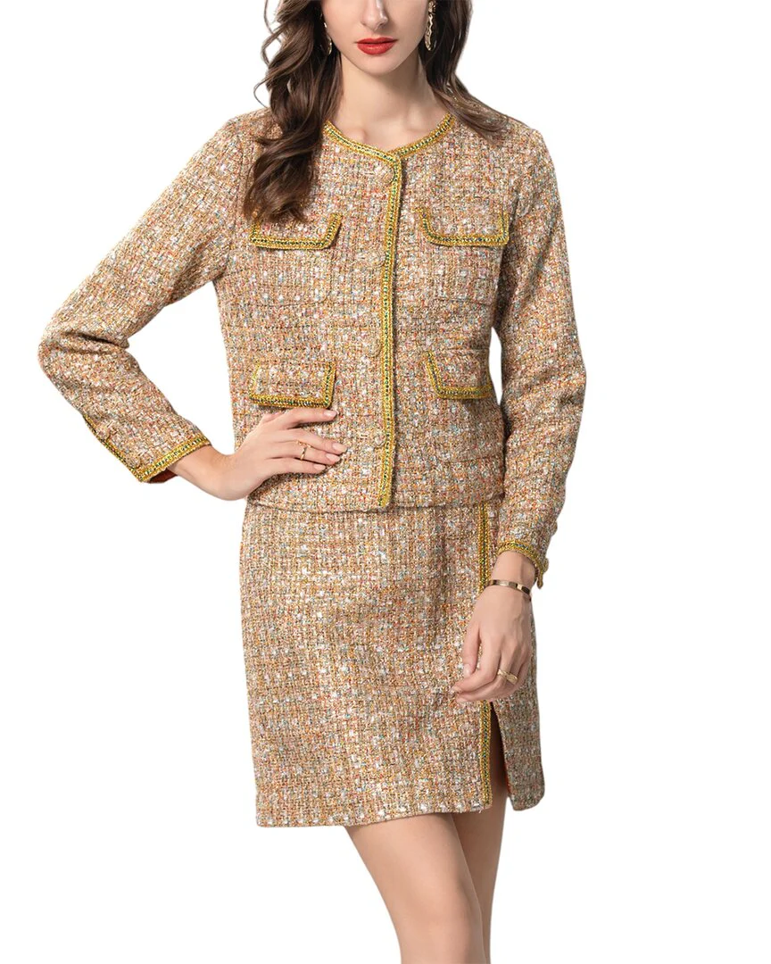 BURRYCO Cardigan & Skirt Set