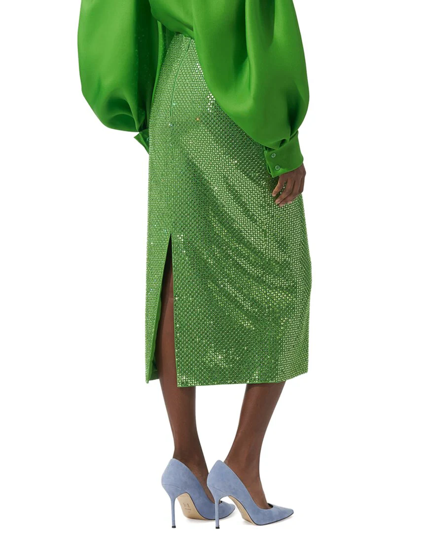 Carolina Herrera Embellished Midi Skirt