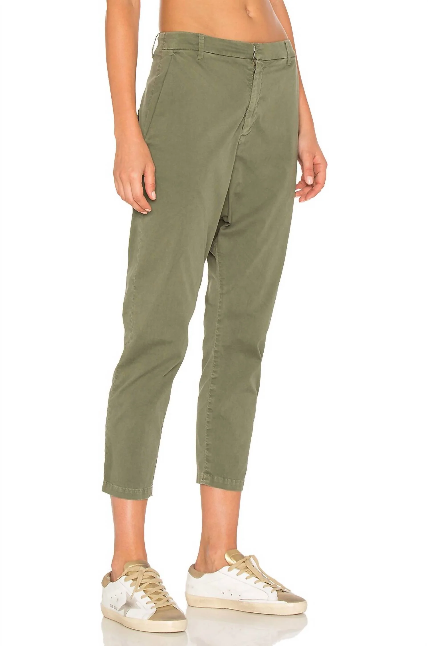 Paris Pant In Camo Green