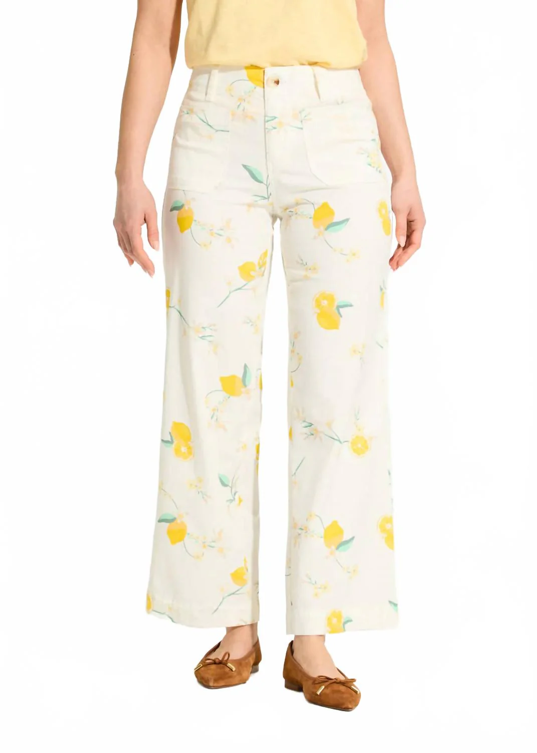 Women's Olivia Wide Ankle Lemons Pants
