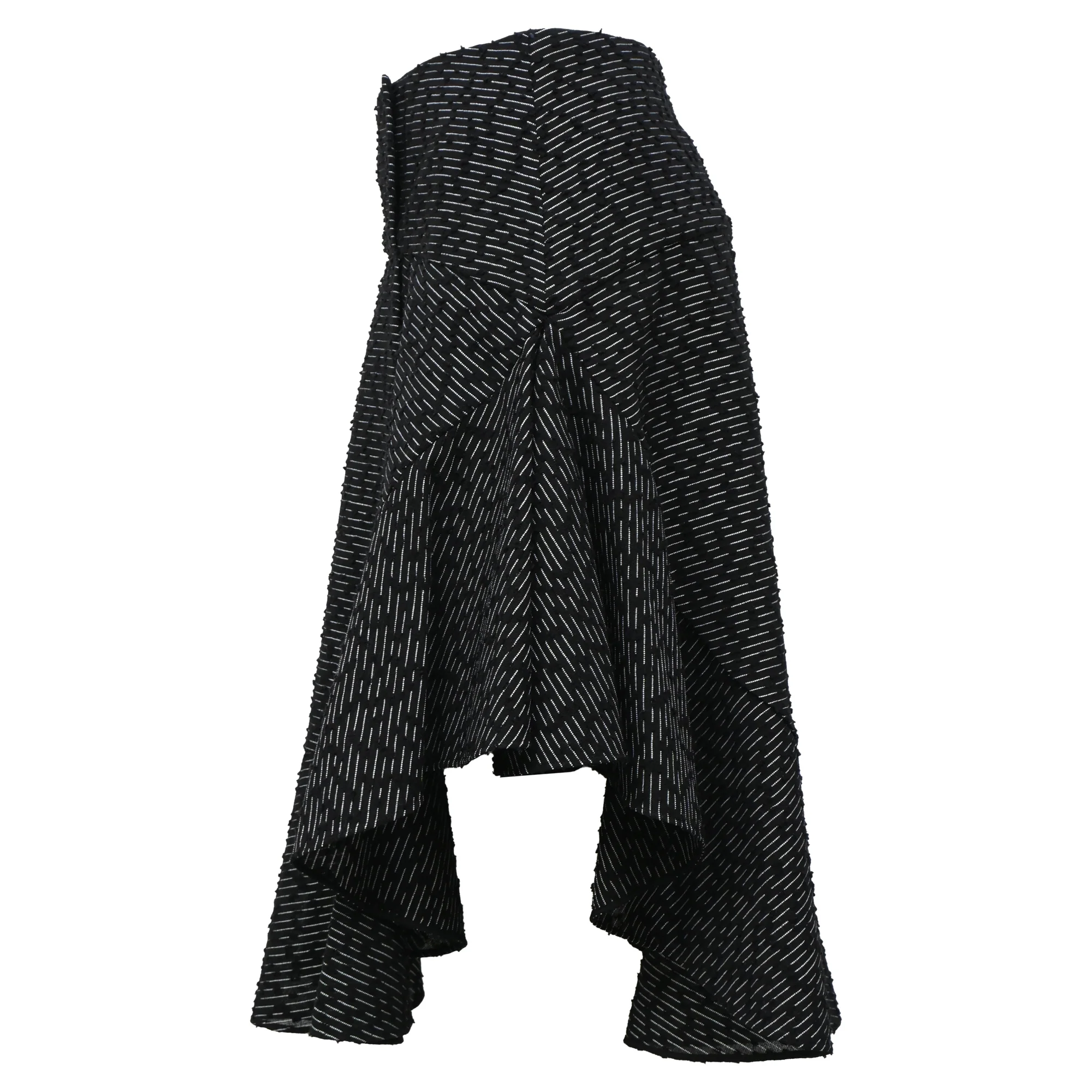 Chloé Asymmetric Skirt in Black Polyamide