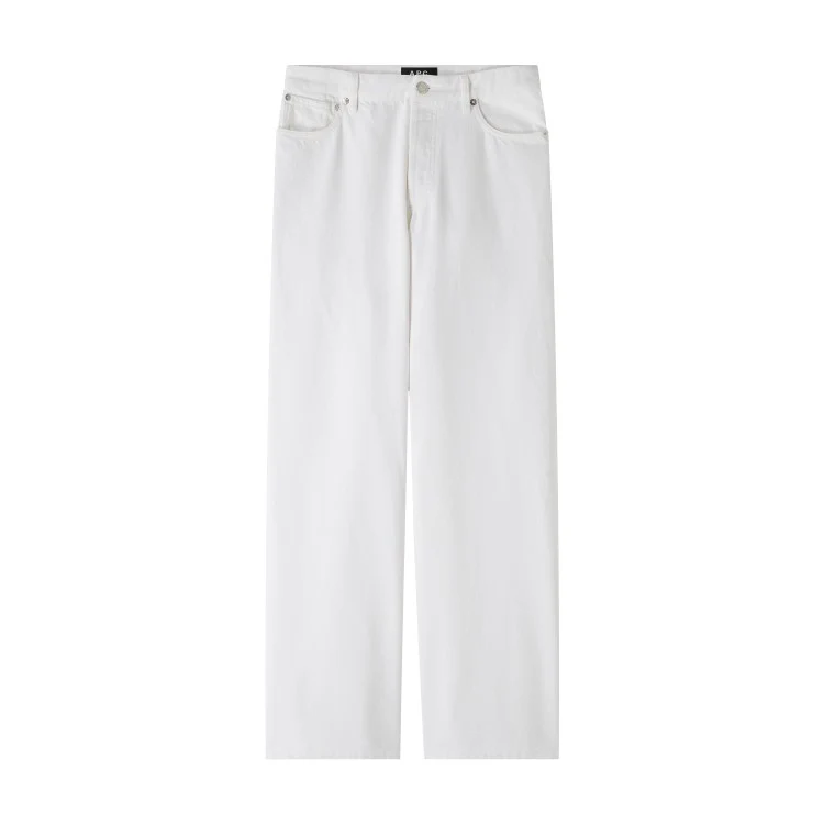 Timeless White Trousers With Defined Waist