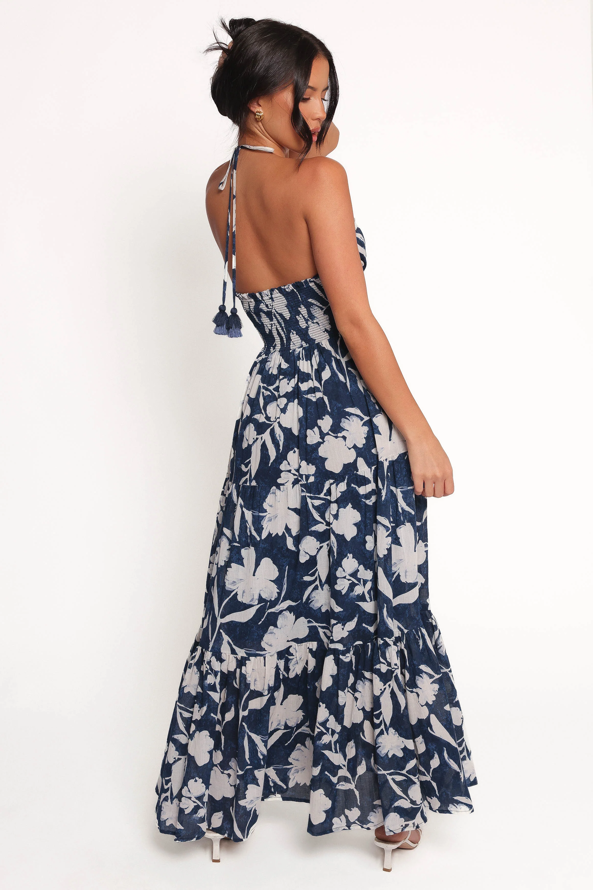 Coralie Maxi Dress - Navy Peony