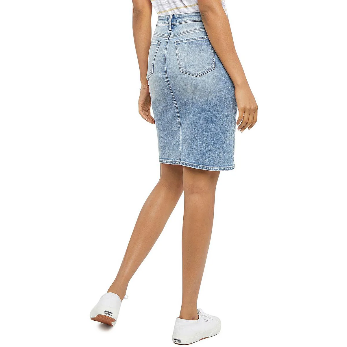 Womens Jean Mini Pencil Skirt