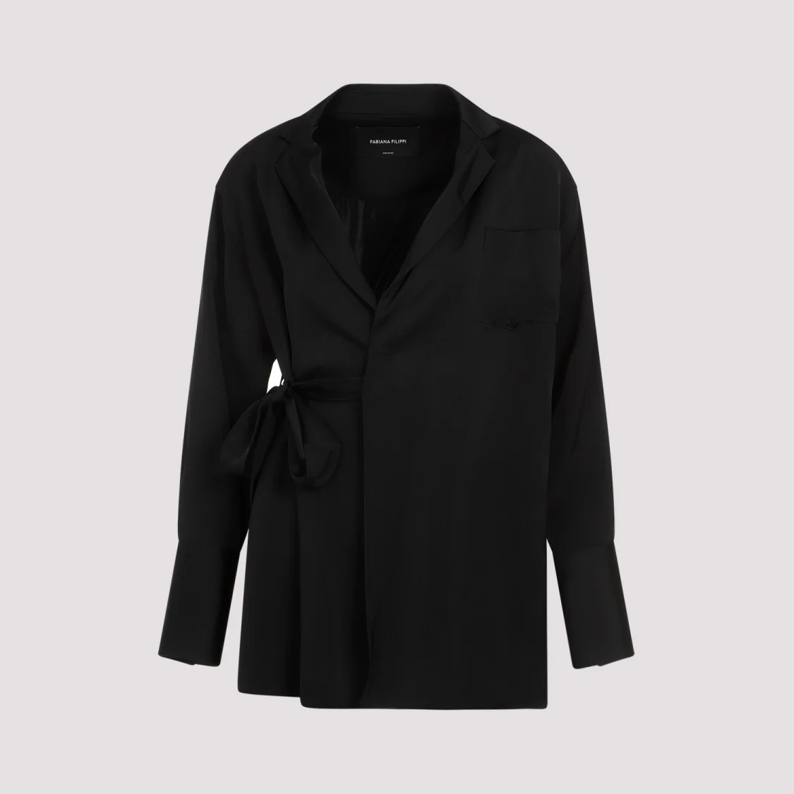Black Viscose Blazer