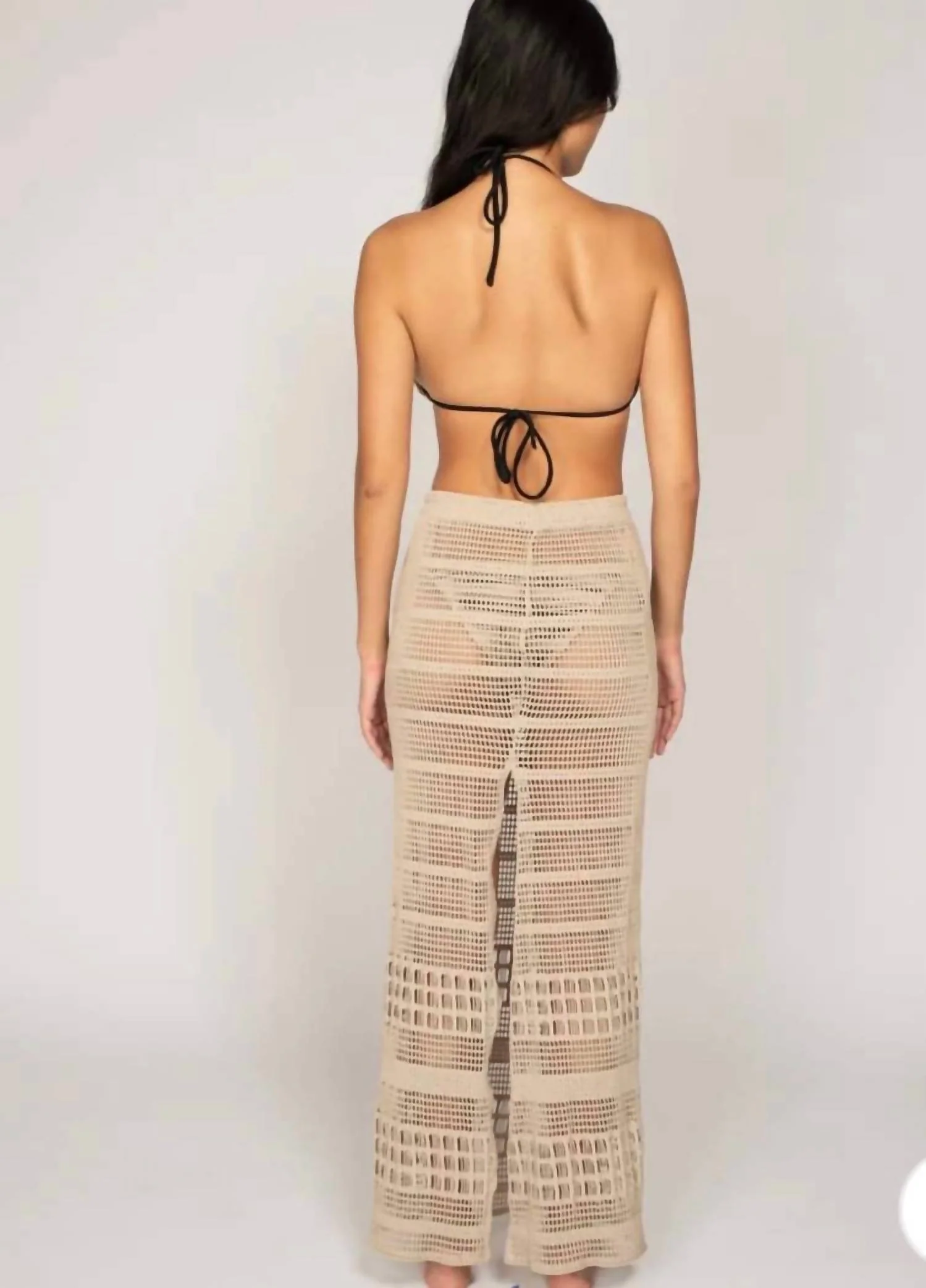 Ellis Maxi Skirt In Taupe