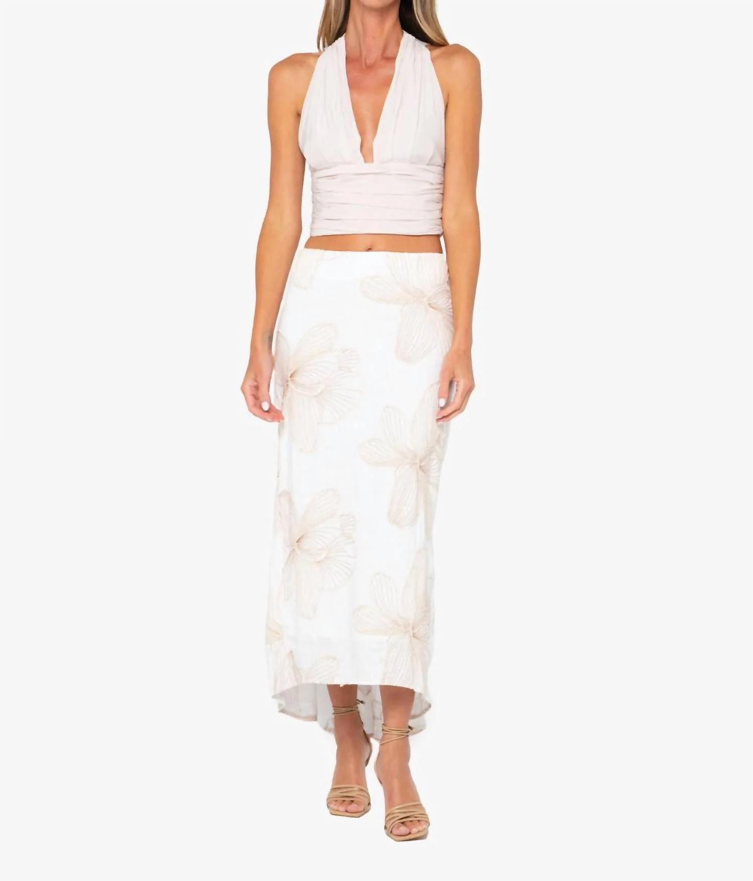 Hendrick Maxi Skirt In White