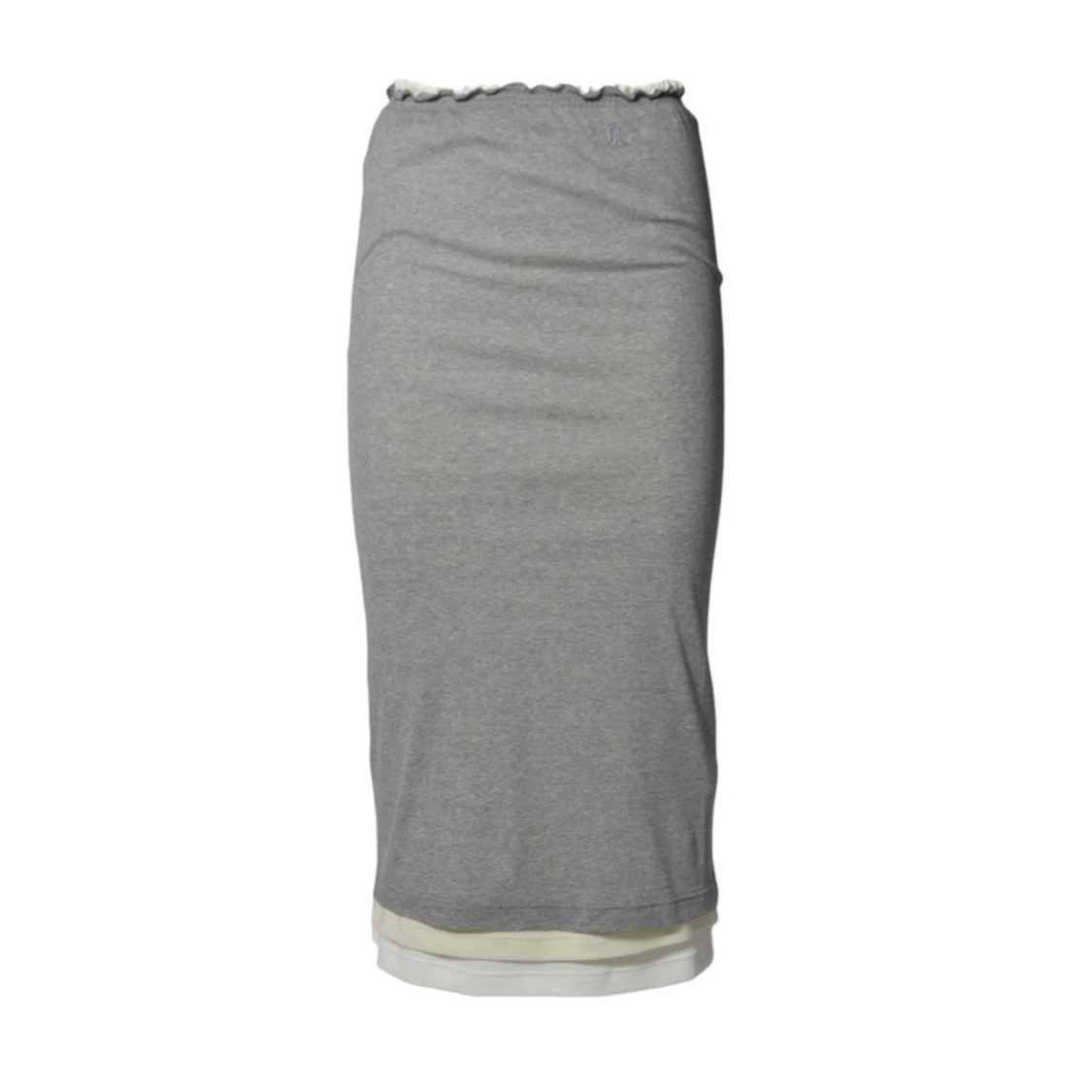 Three Layer Cotton Skirt Grey