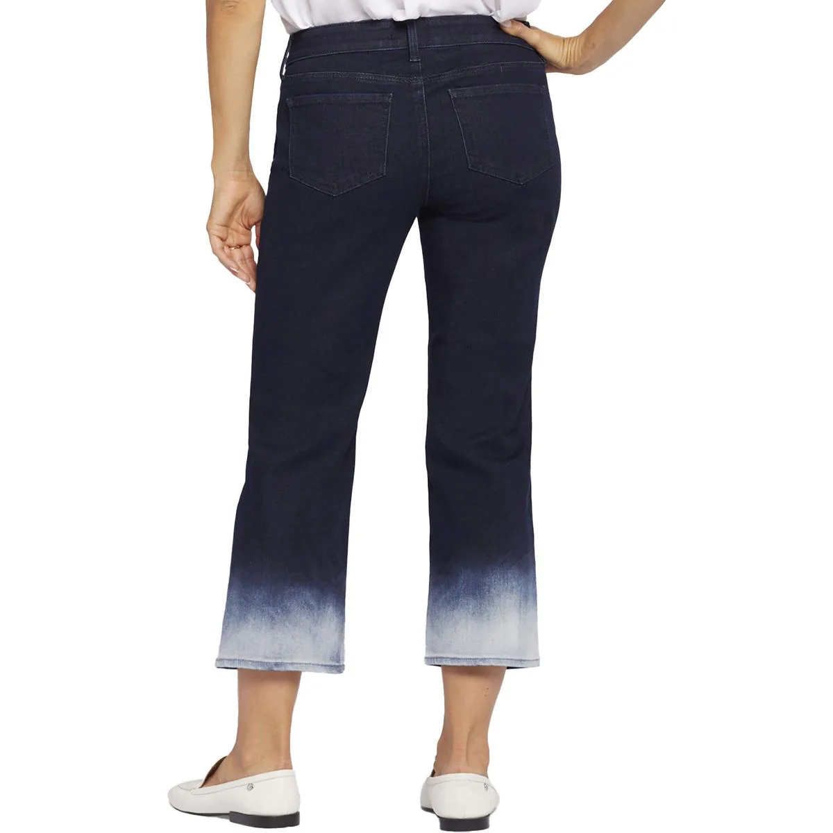 Marilyn Straight Womens Pocket Denim Straight Leg Pants