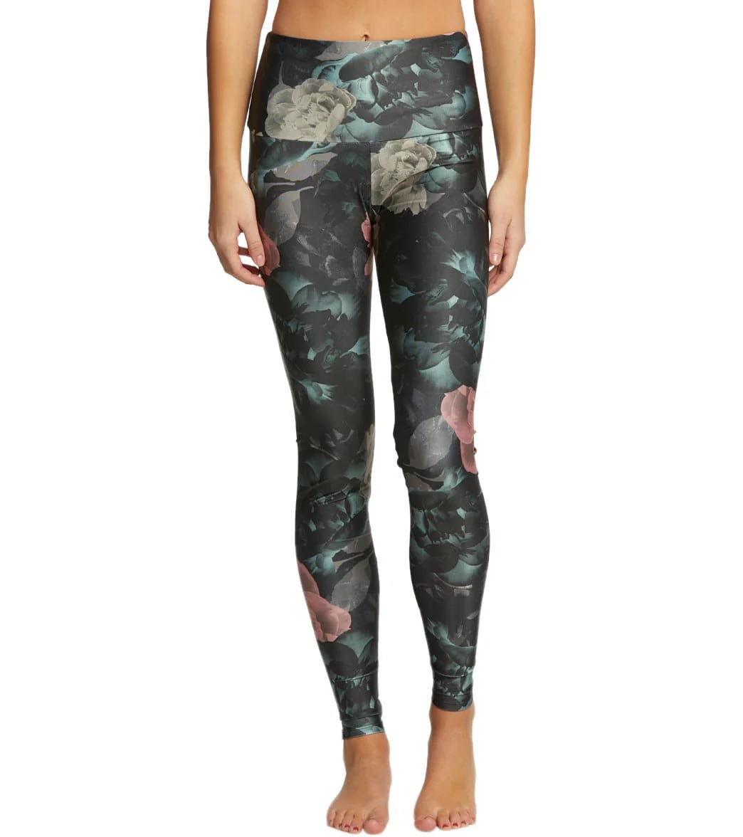 Onzie High Waisted Yoga Leggings Alpine Floral