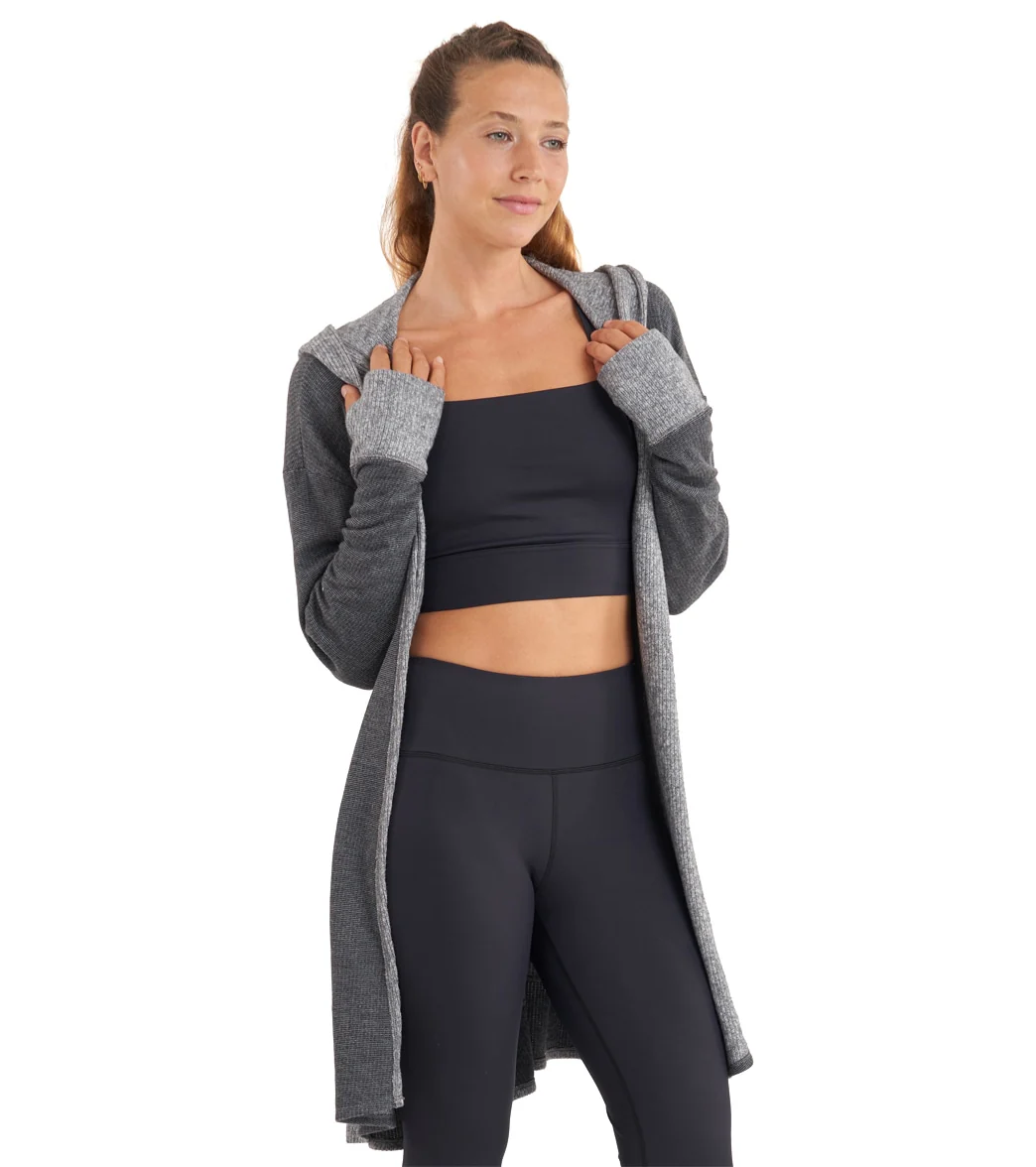 Thrive Societe Hooded Drape Cardi