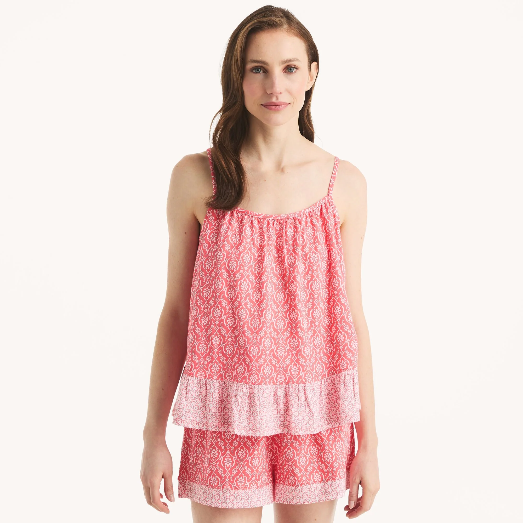 Nautica Womens Printed Pajama Short Set