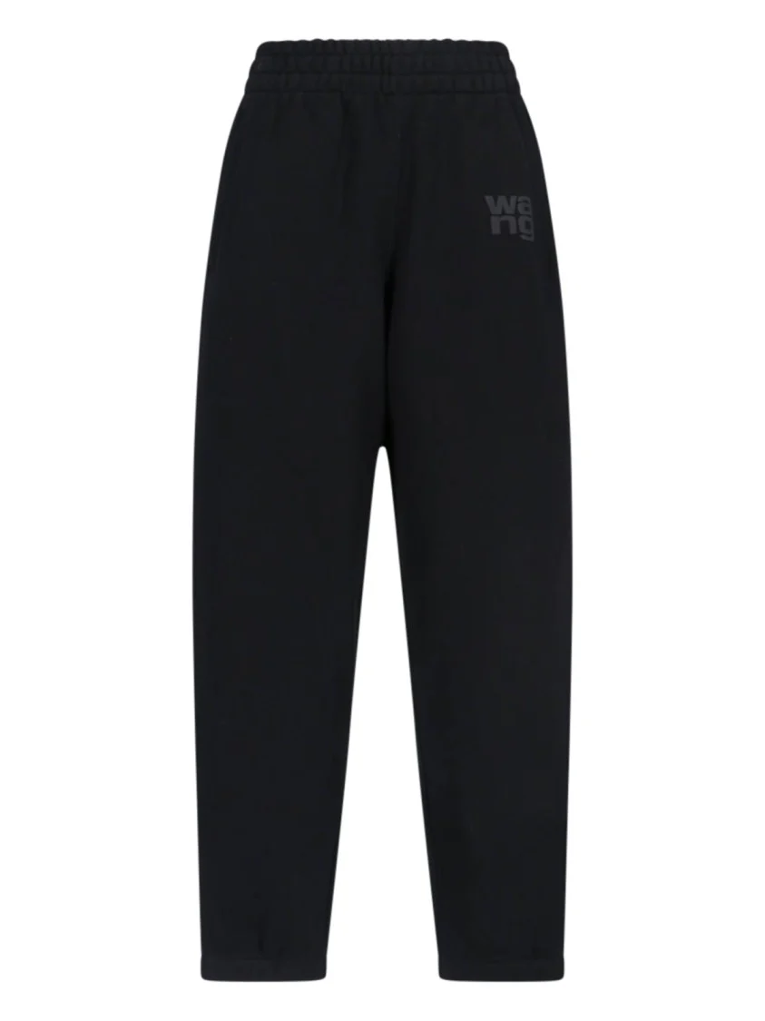 Logo Track Pants – Black