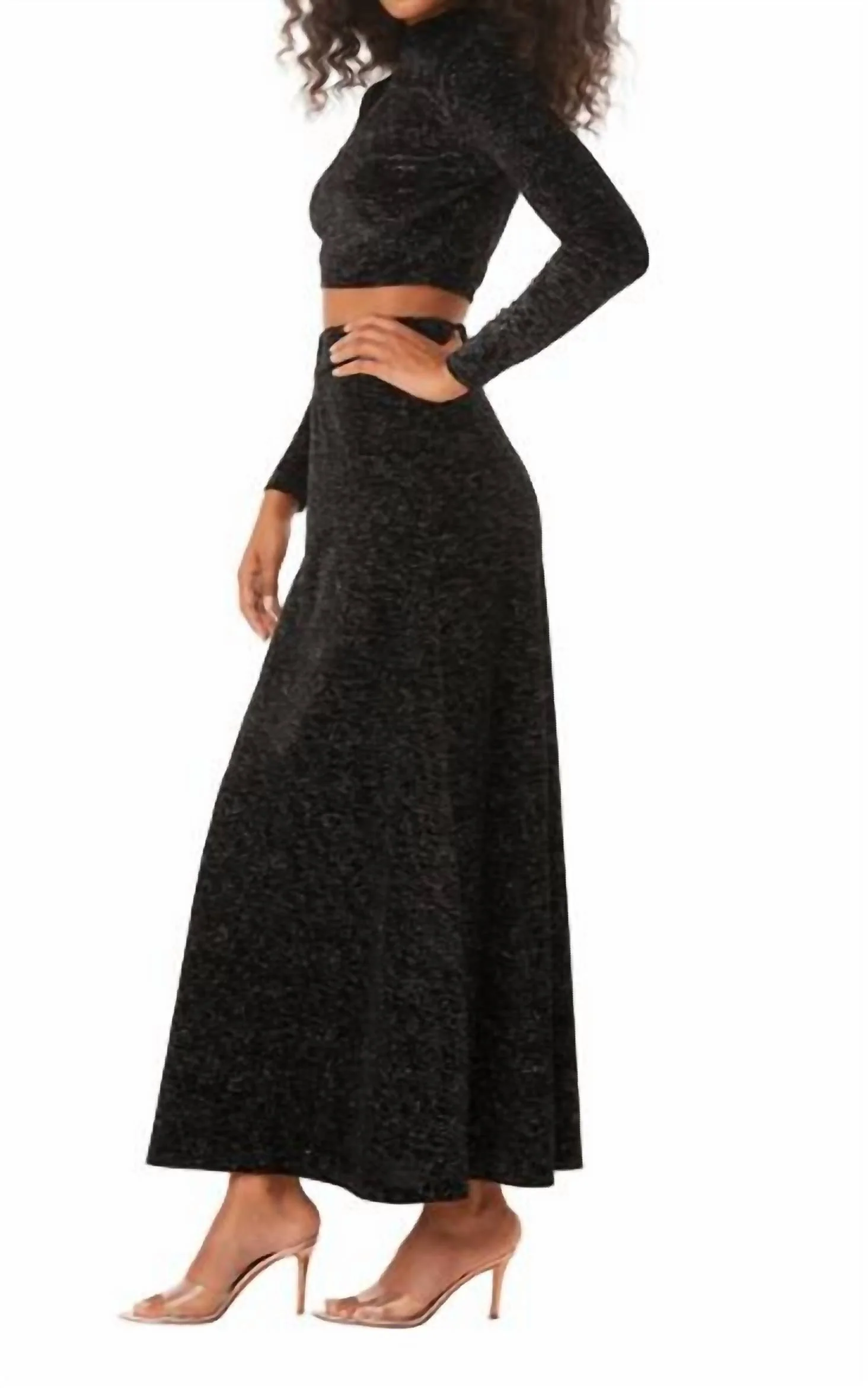 Ekat Knit Skirt In Rainbow Astral Dusted