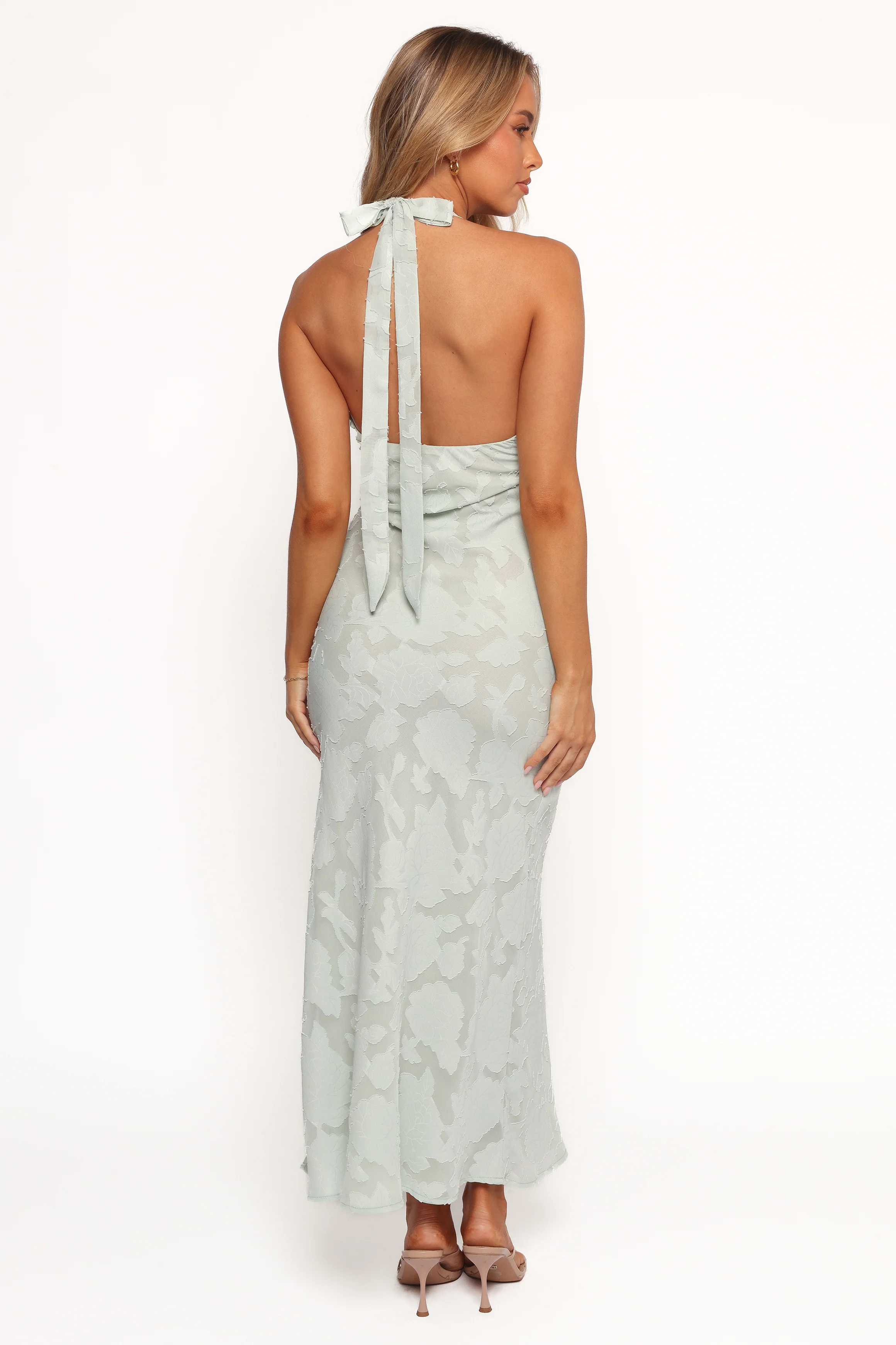 Edwards Maxi Halterneck Dress - Sage