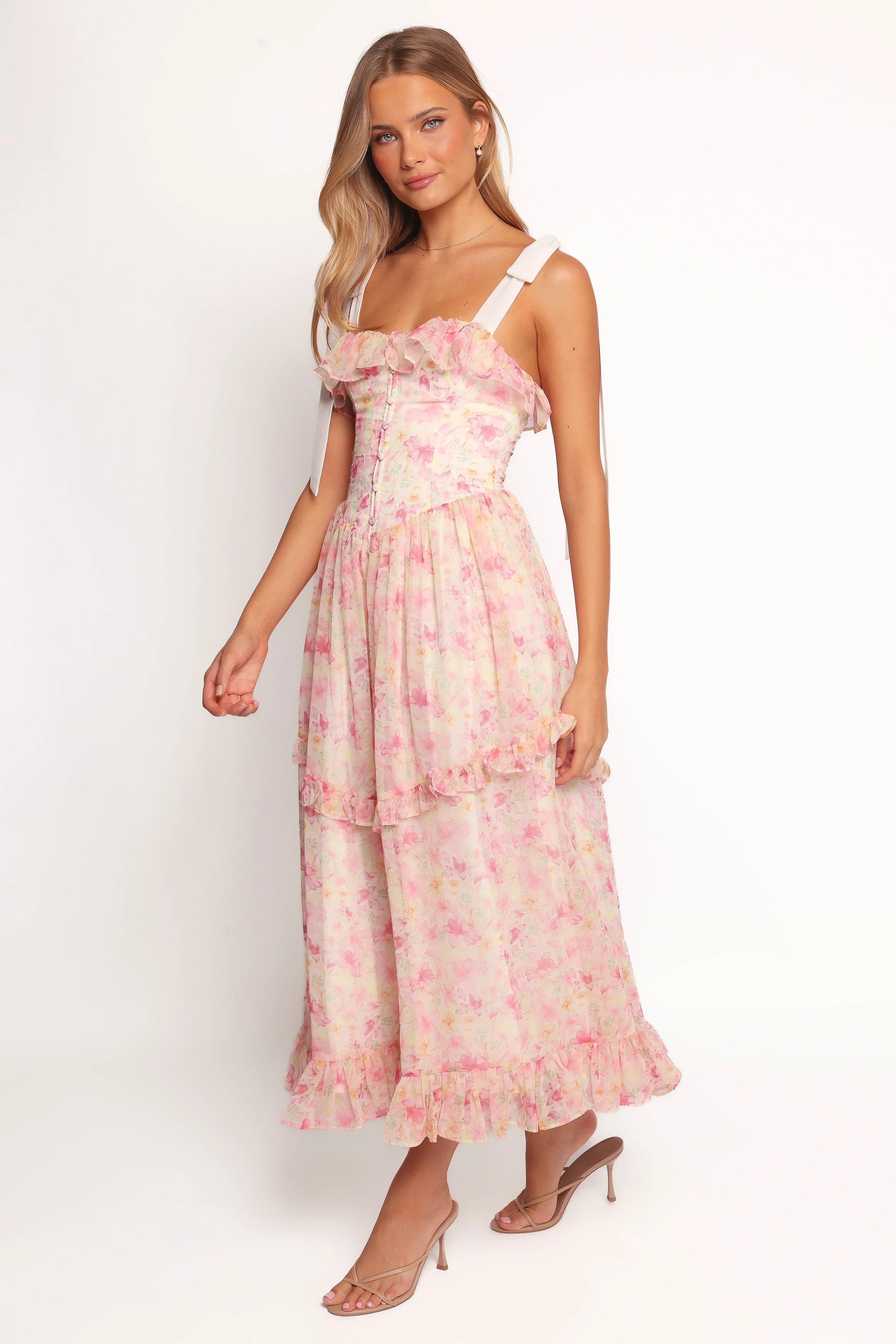 Zenith Midi Dress - Pink