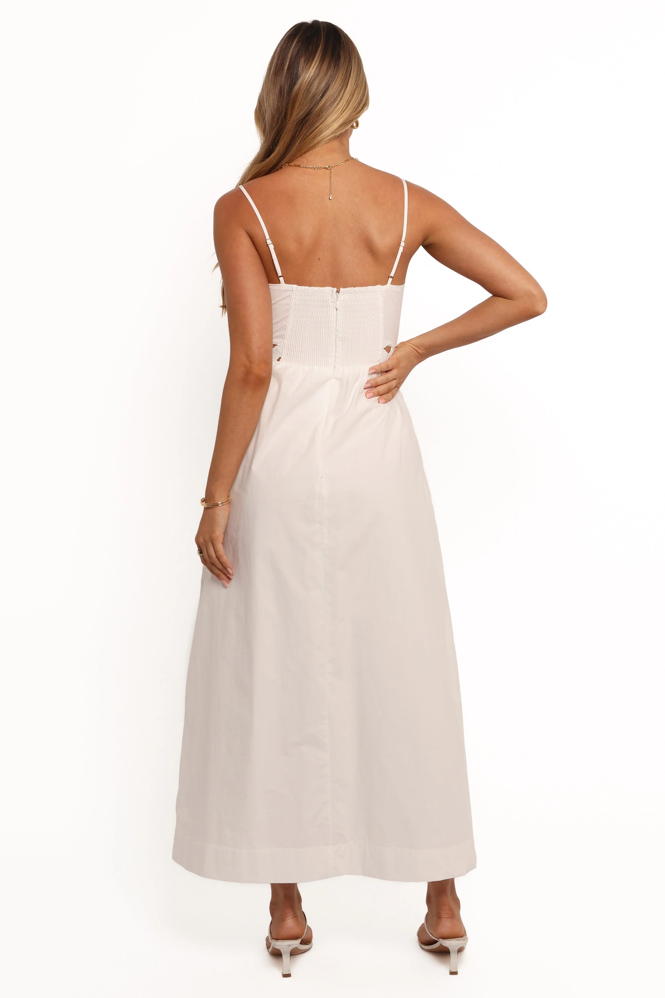 Angelus Midi Dress - White