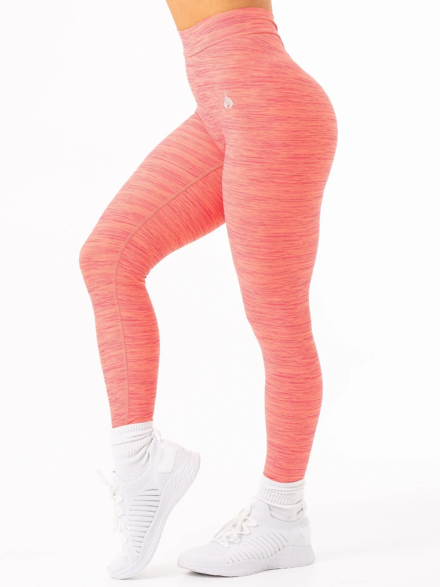 NKD V Scrunch Leggings - Coral Marl