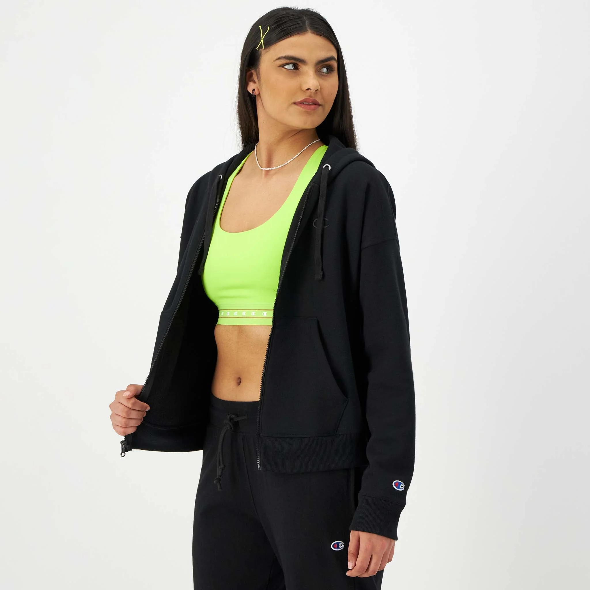 Powerblend Zip-Up Hoodie, C Logo