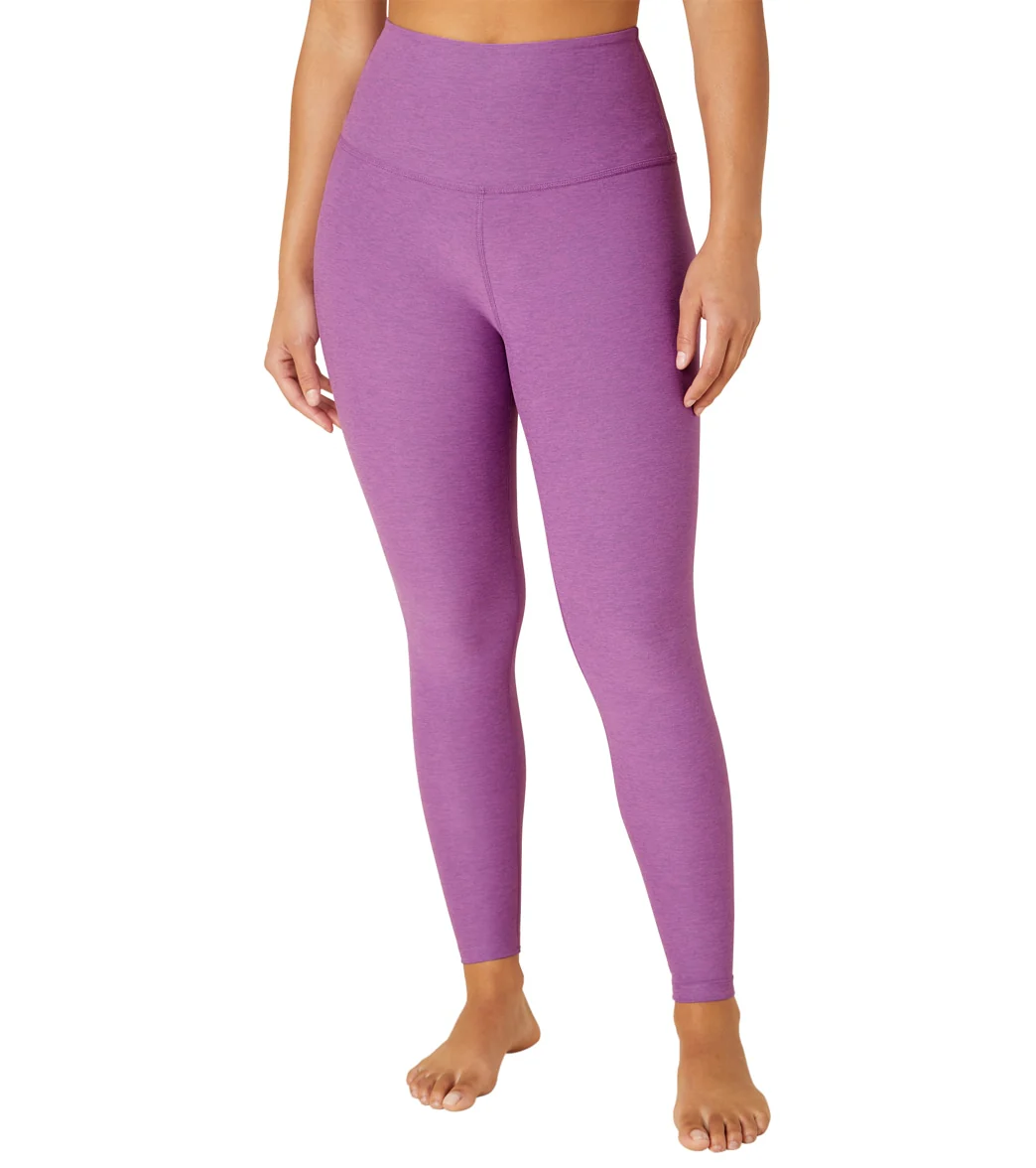 Beyond Yoga Spacedye High Waisted Caught In The Midi 7/8 Yoga Leggings Bright Iris Heather