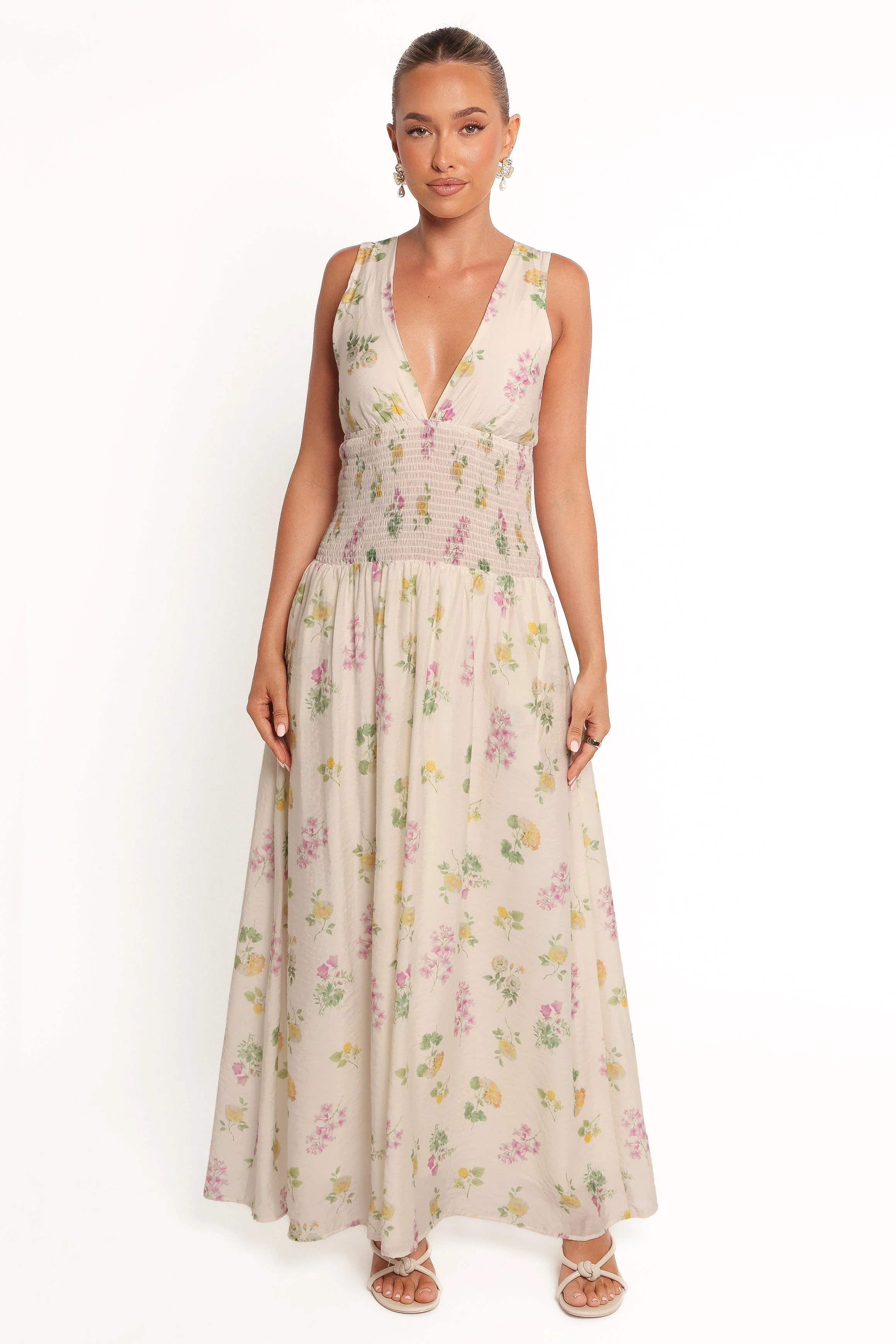 Reverie Maxi Dress - Purple Ditsy Floral