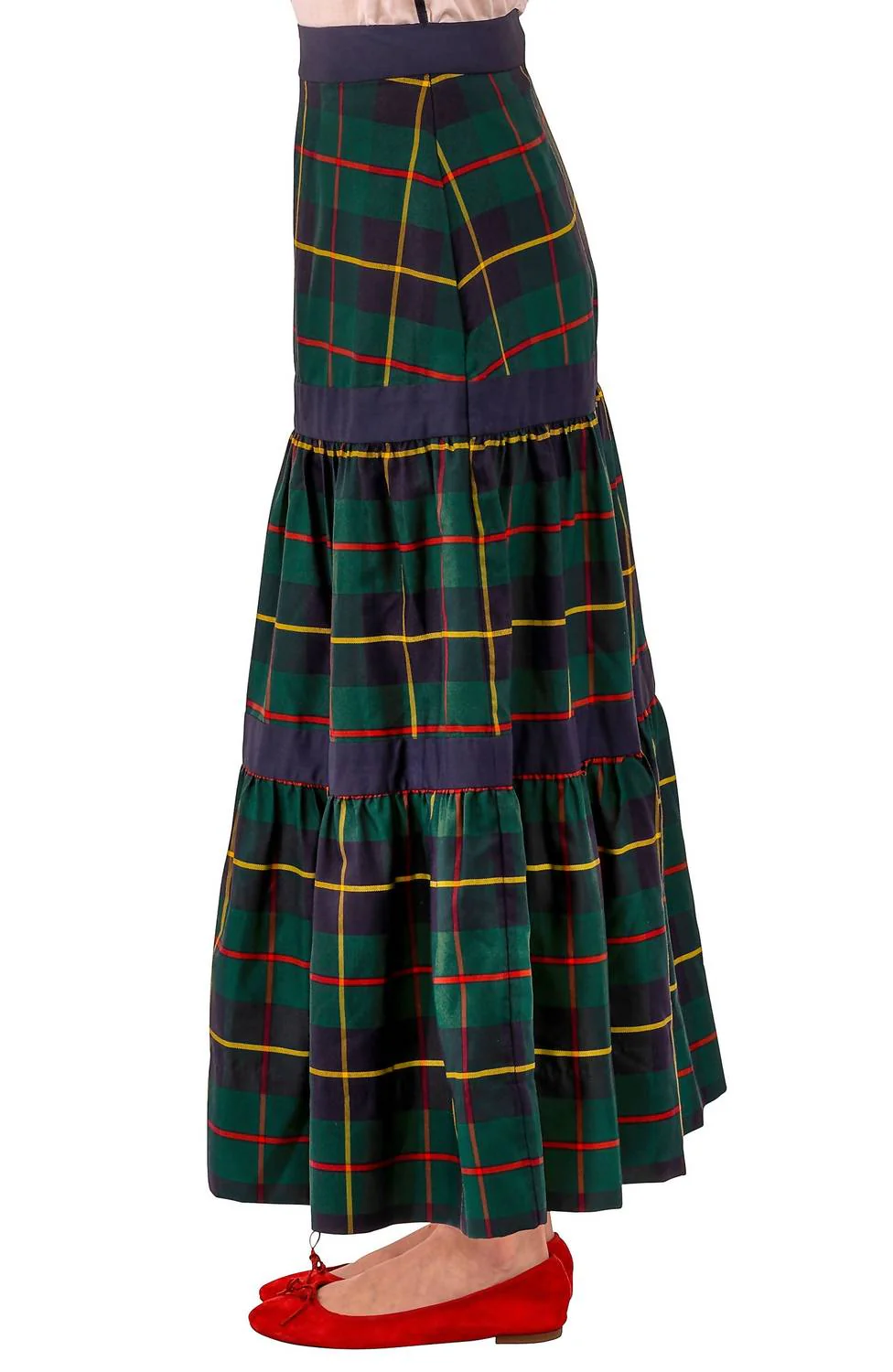 Ipanema Skirt In Green Plaid