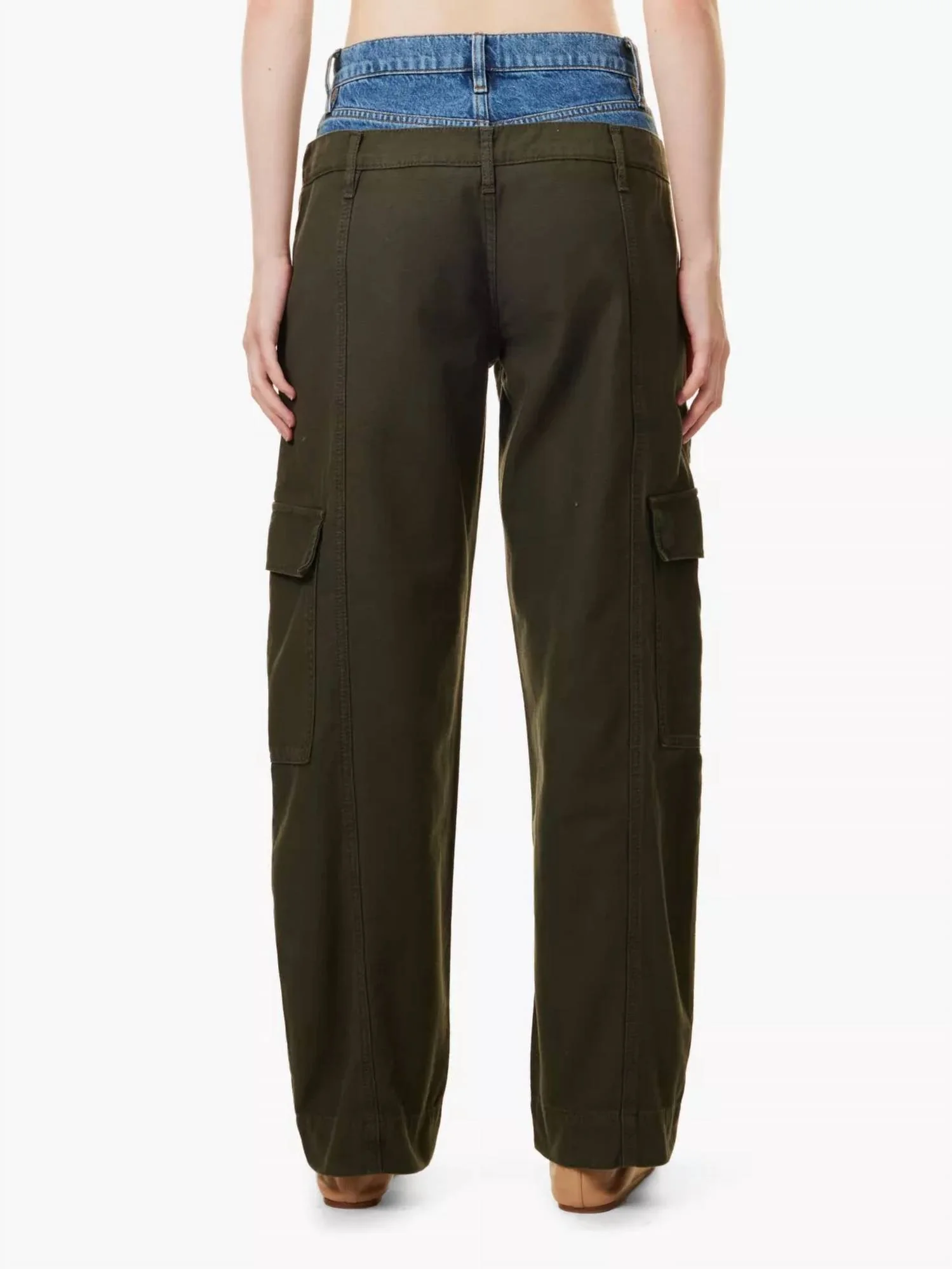 Le Mix Cargo Barrel Pants In Whiplash