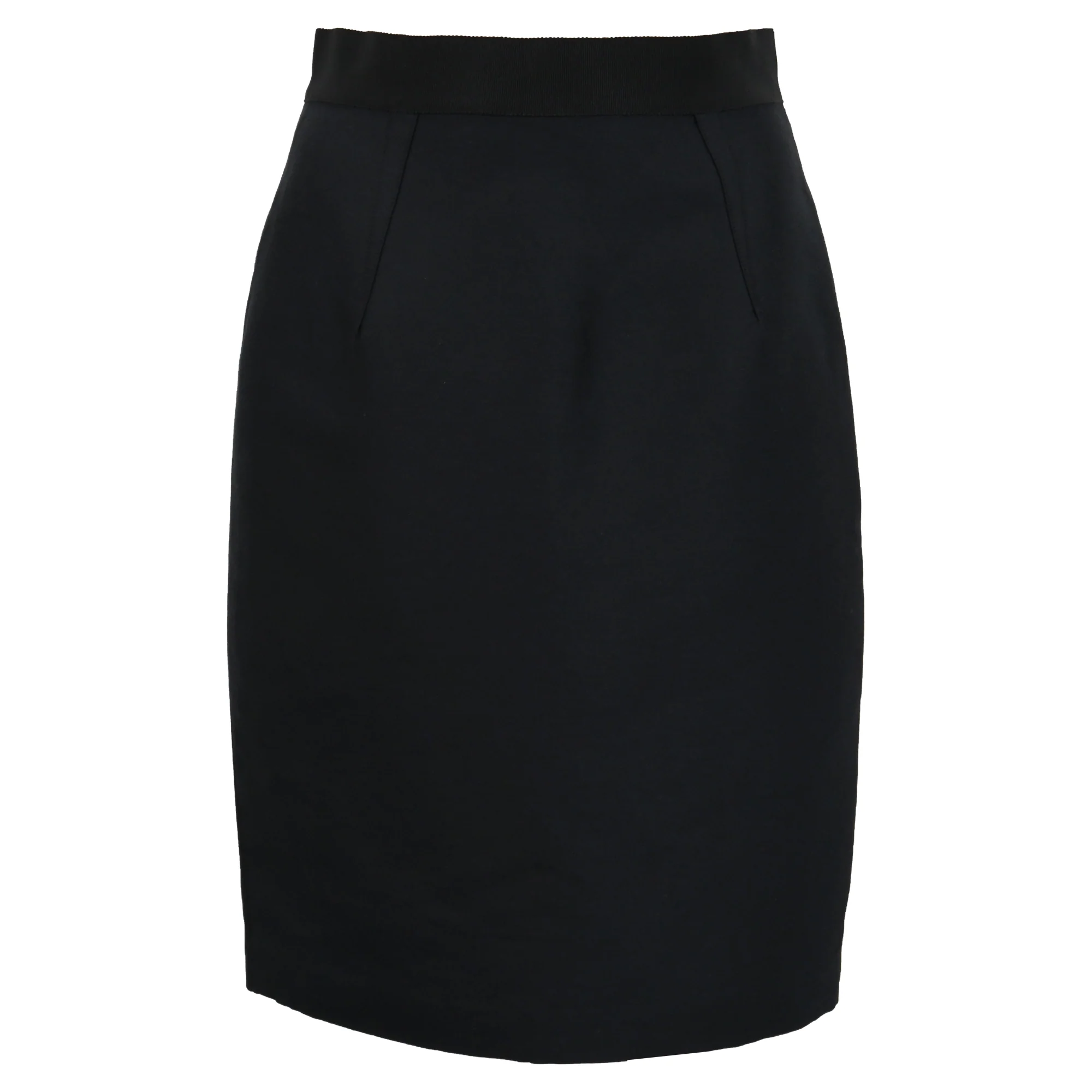 Giambattista Valli Pencil Skirt in Black Wool
