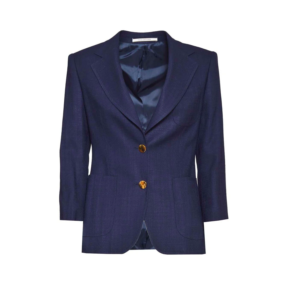 J-Debra Single Breasted Jacket In Blue Viscose Twill