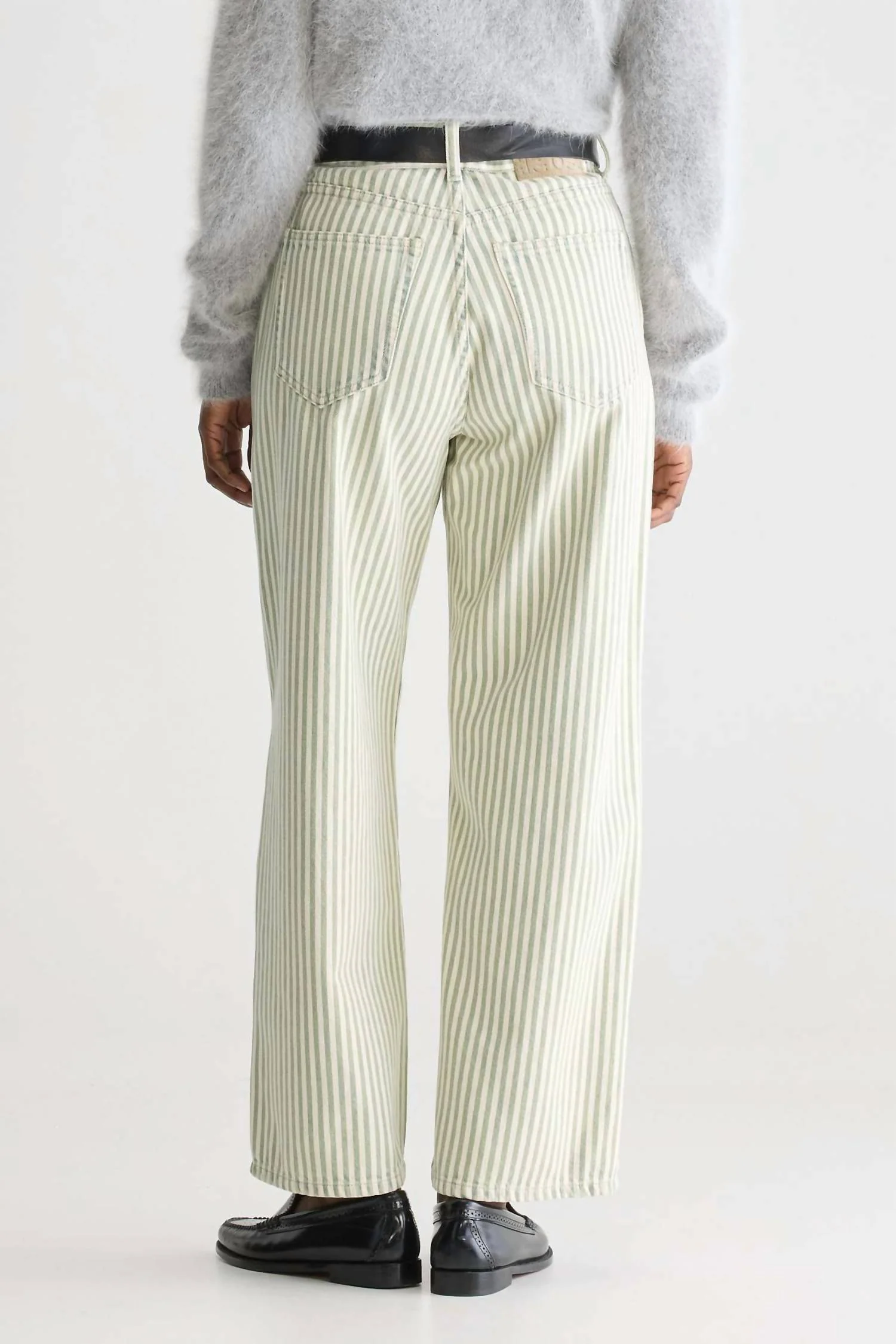 Paty Jeans In Green Stripe