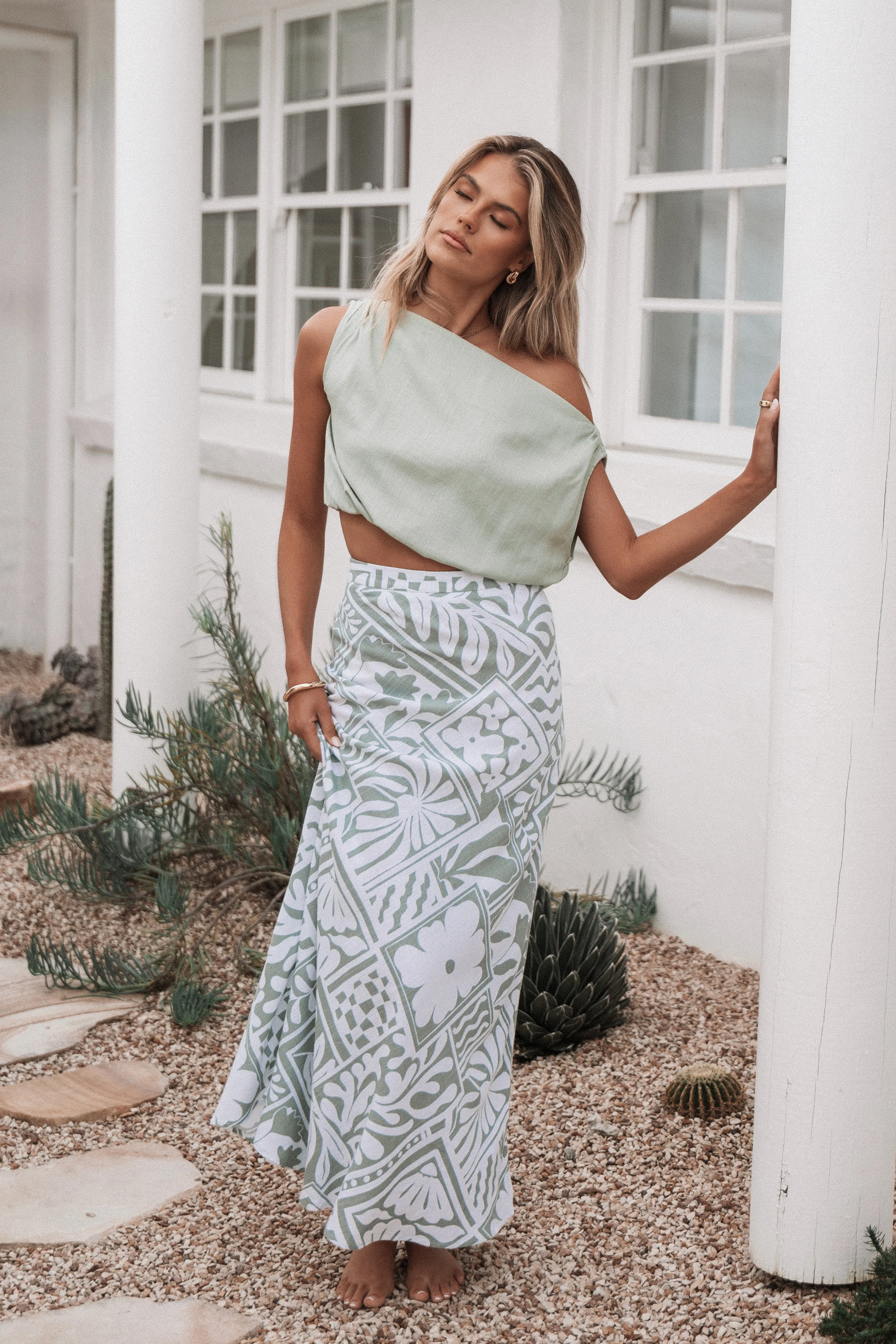 Zara Top - Sage Green