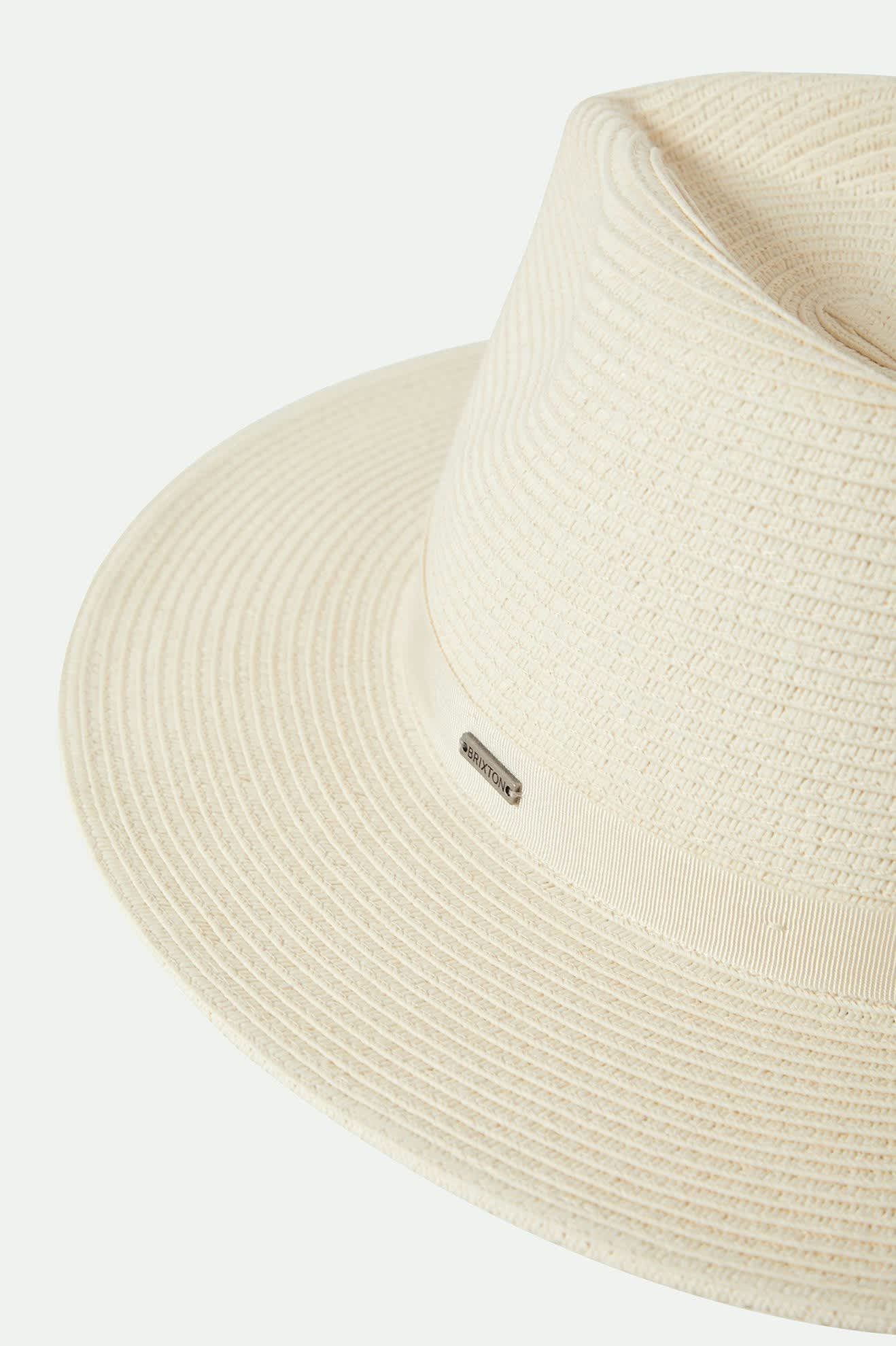Carolina Straw Packable Travel Hat - Bone/Bone