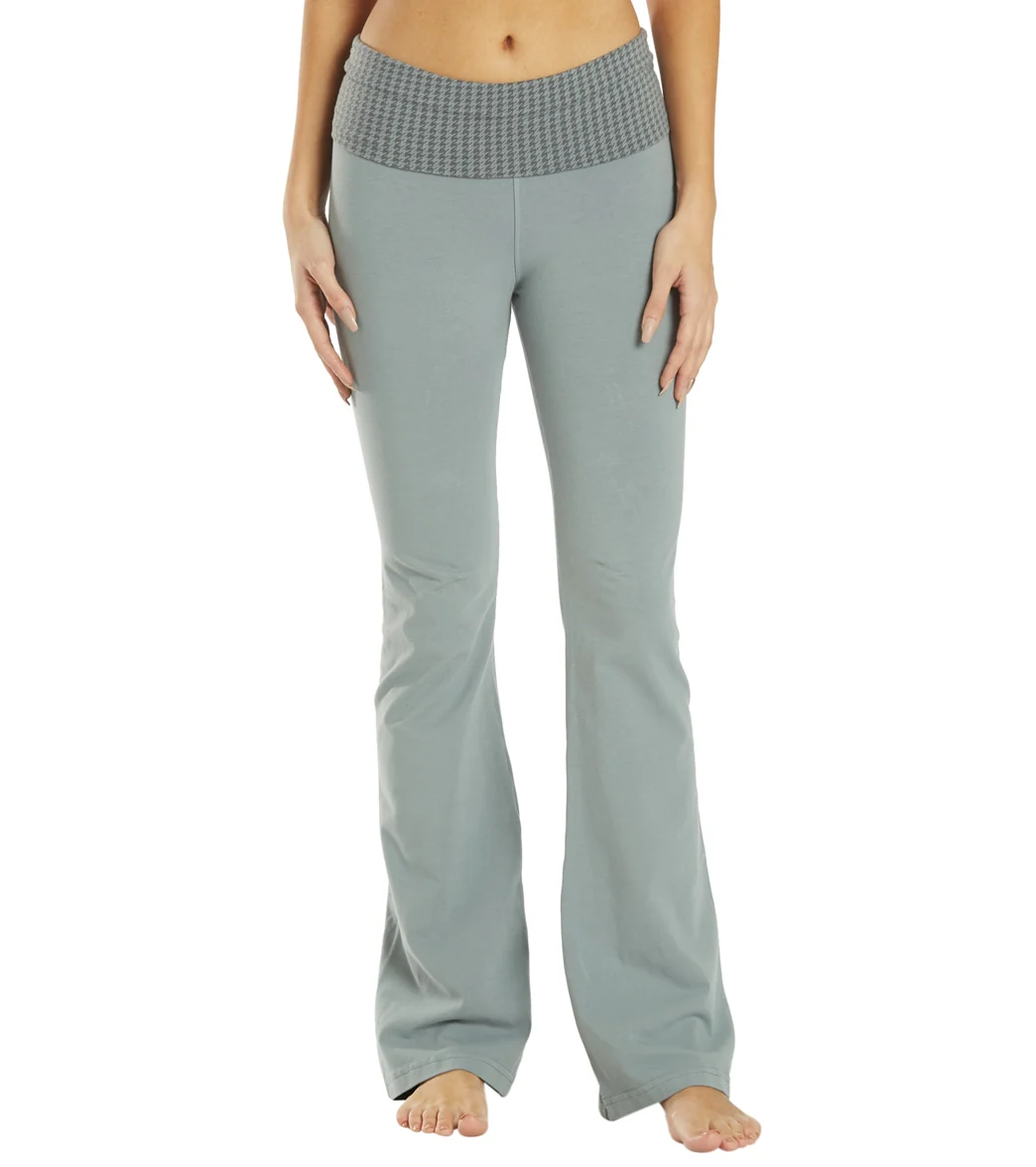 Hard Tail Contour Rolldown Bootleg Flare Pant