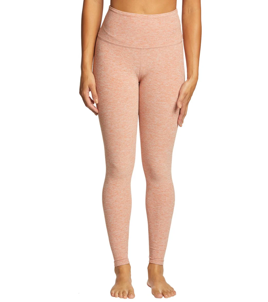 Beyond Yoga Spacedye High Waisted Caught In The Midi 7/8 Yoga Leggings Rainwash Pink Shell