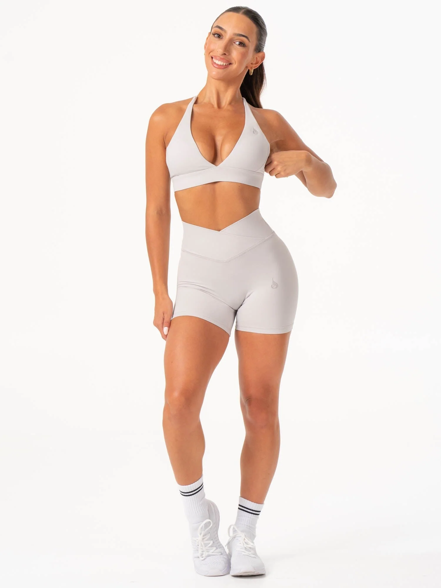 NKD Halter Sports Bra - Sugar Dust