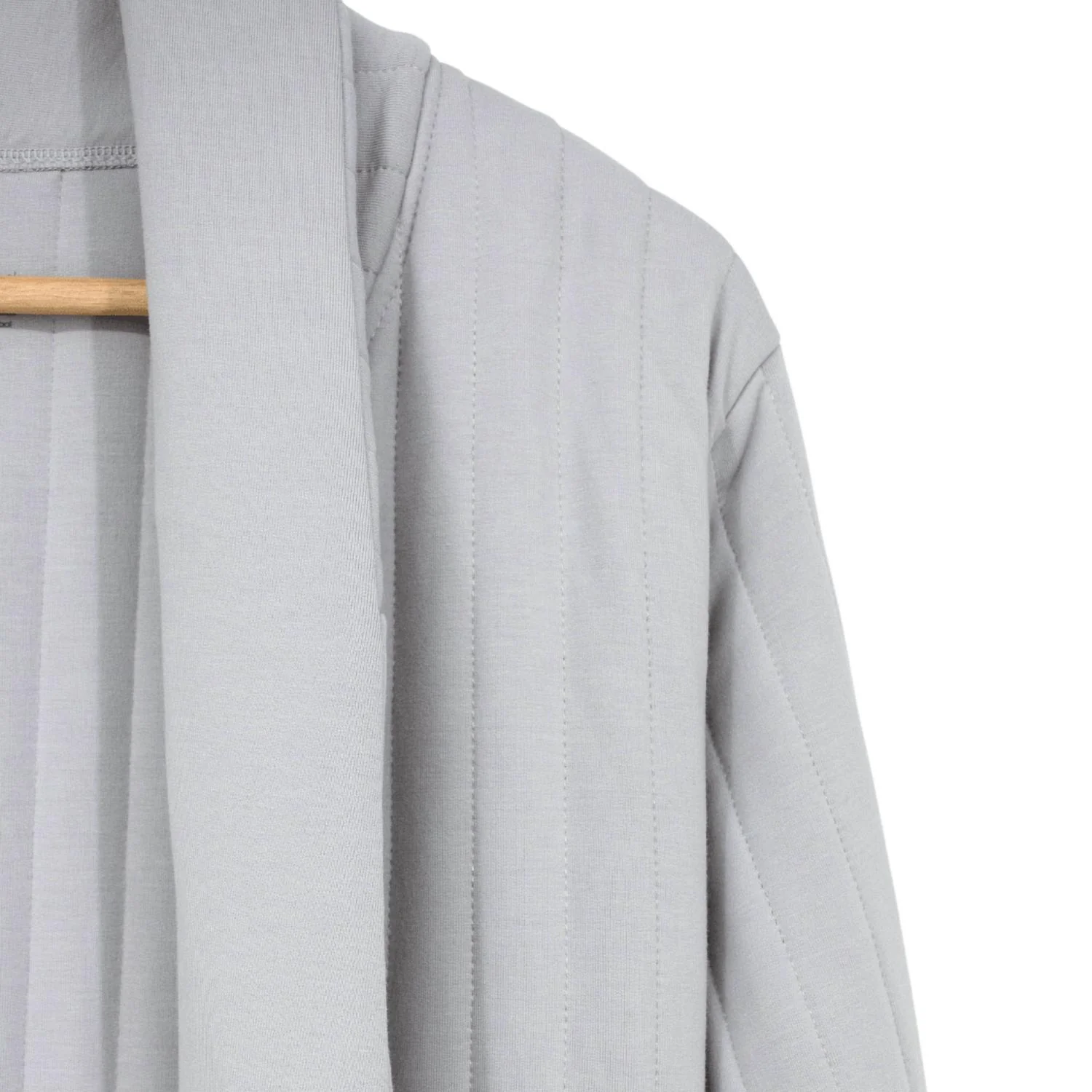 Women's Luxaboo French Terry Housecoat In Glacial Grey