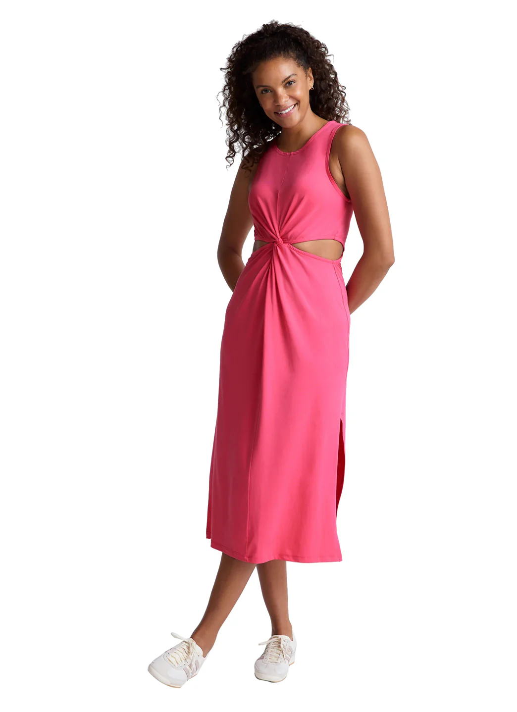 Beyond Yoga Around The World Front Twist Dress