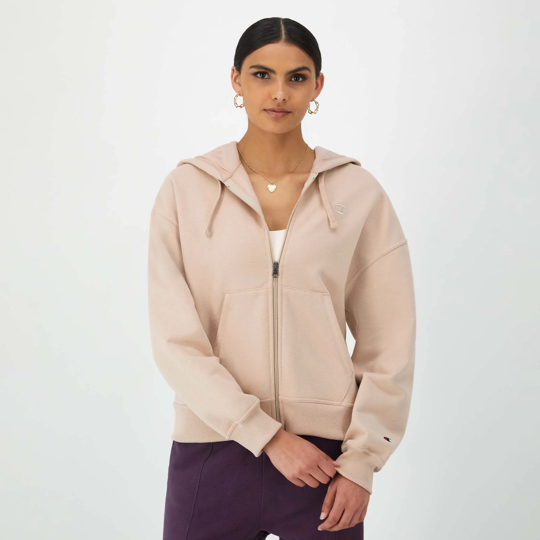 Powerblend Zip-Up Hoodie, C Logo