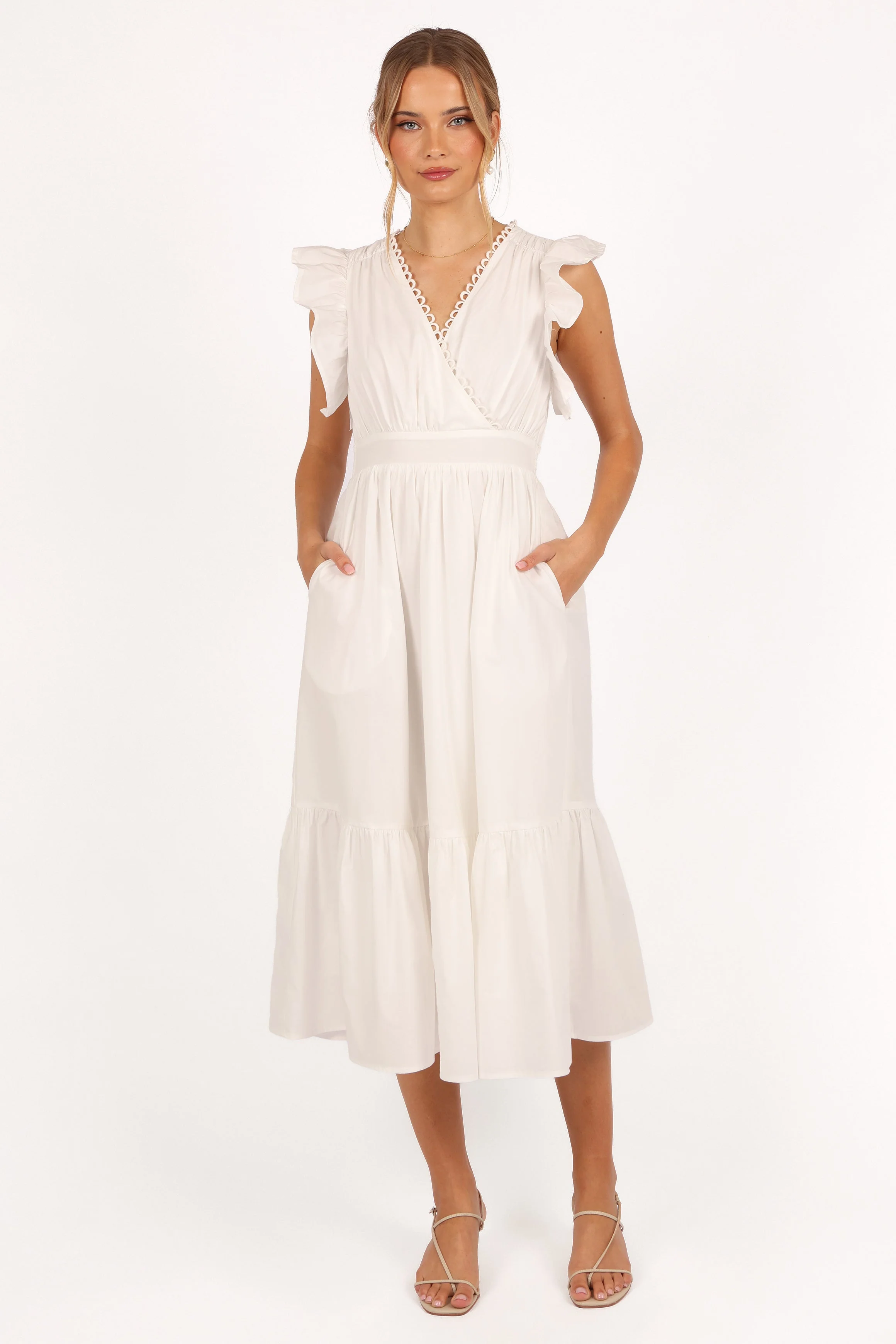 Acadia Midi Dress - White