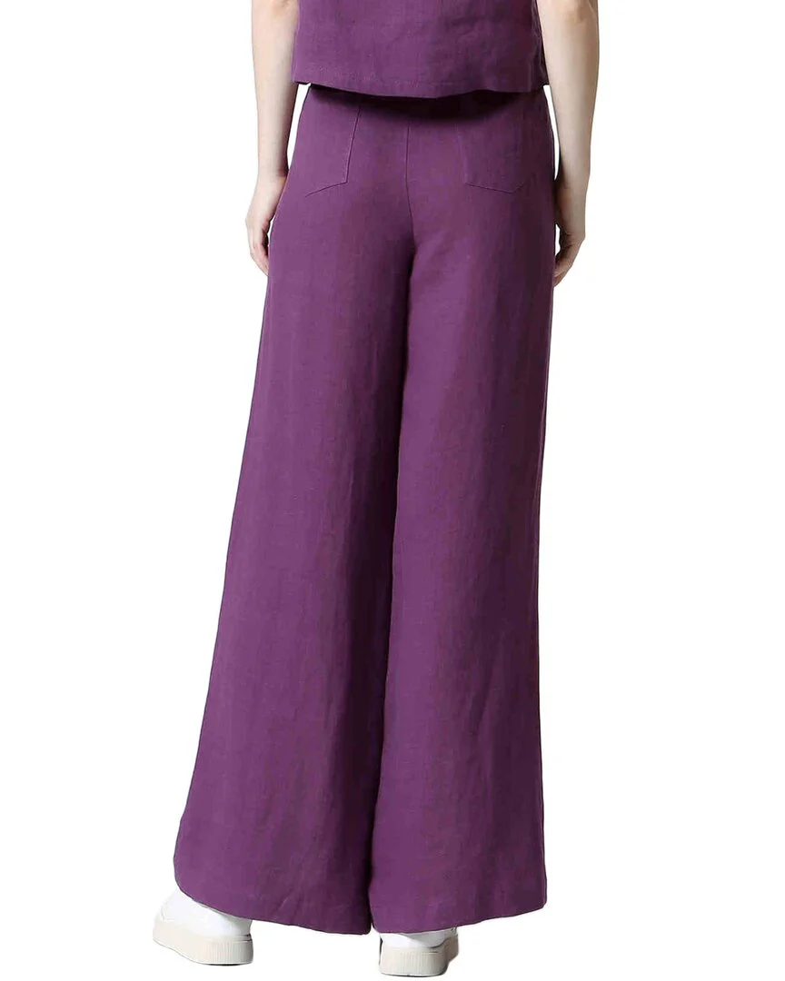 See U Soon Linen-Blend Wide Leg Pant