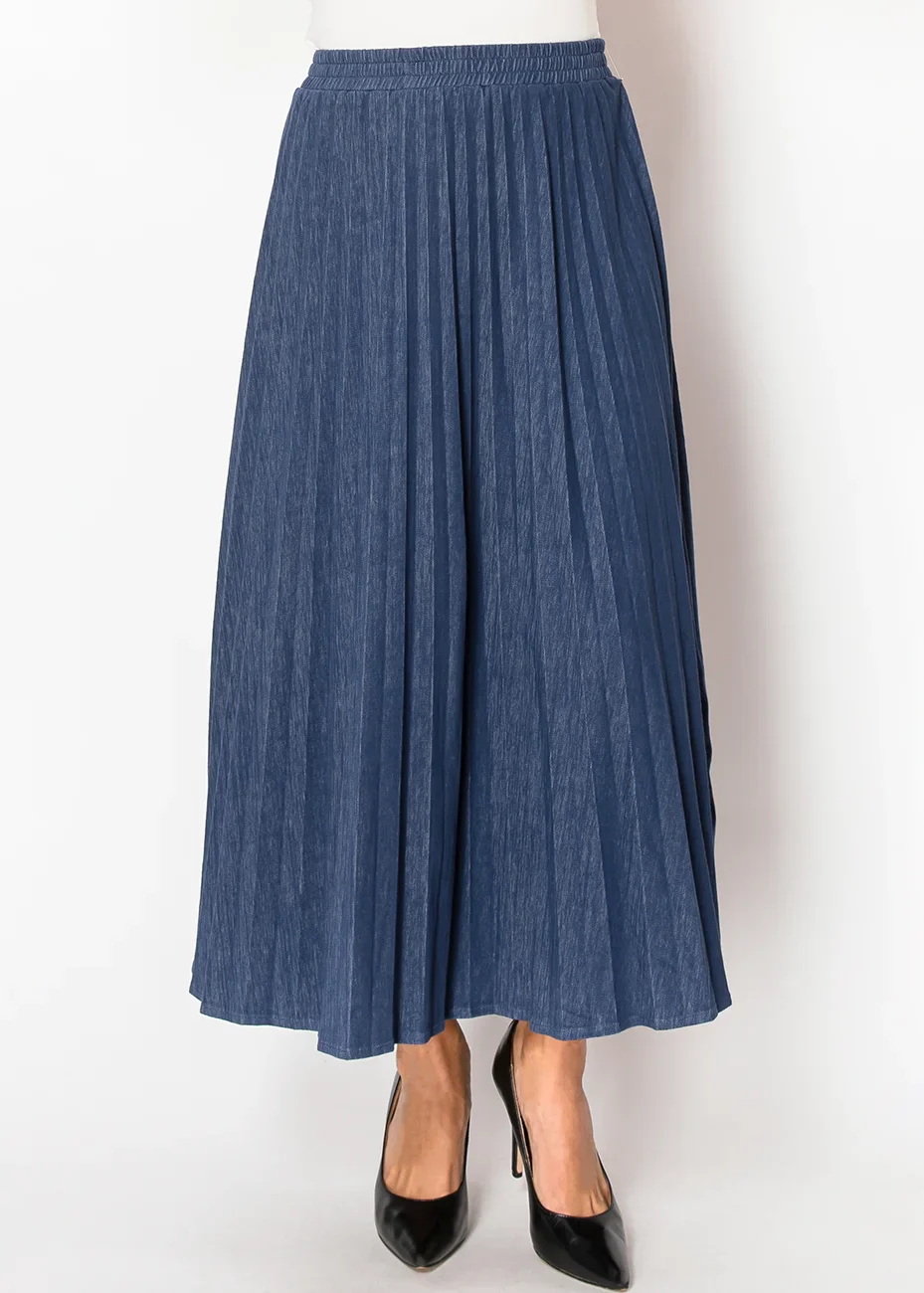 Classic Denim-Style Skirt